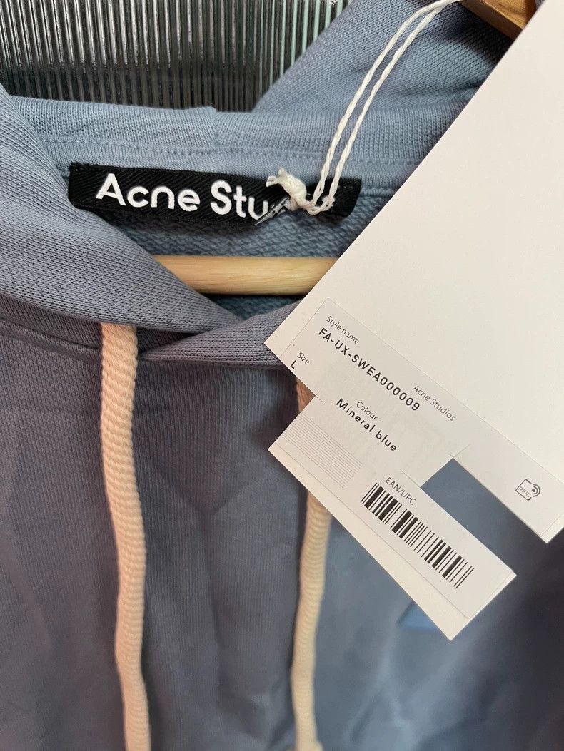 Acne Studios Acne Studios Blue pure cotton hoodie Size US L / EU 52-54 / 3 - 6 Thumbnail