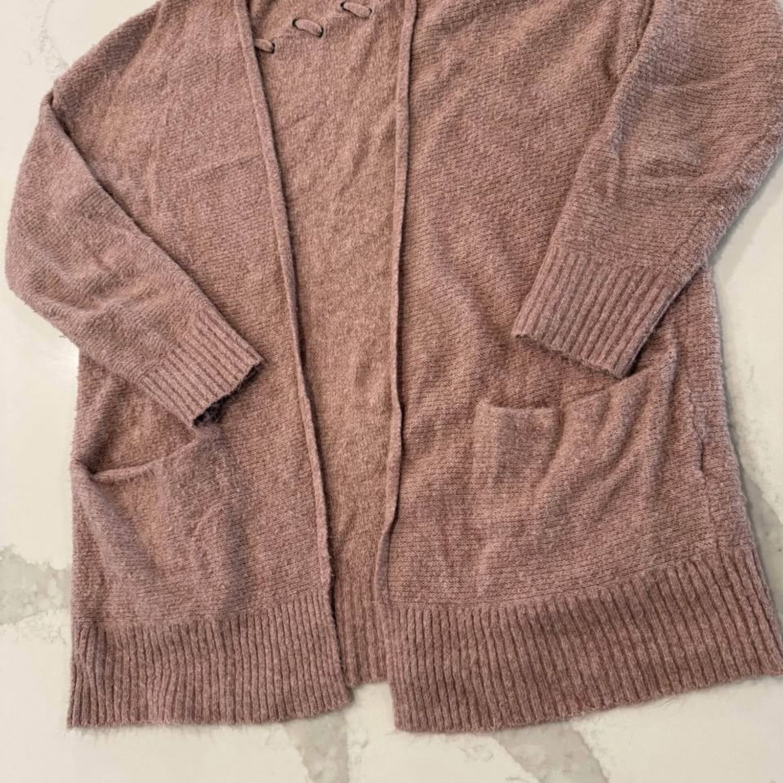 American Eagle Outfitters American Eagle Marled Open Front Cardigan Sweater Womens Med Size M / US 6-8 / IT 42-44 - 2 Thumbnail