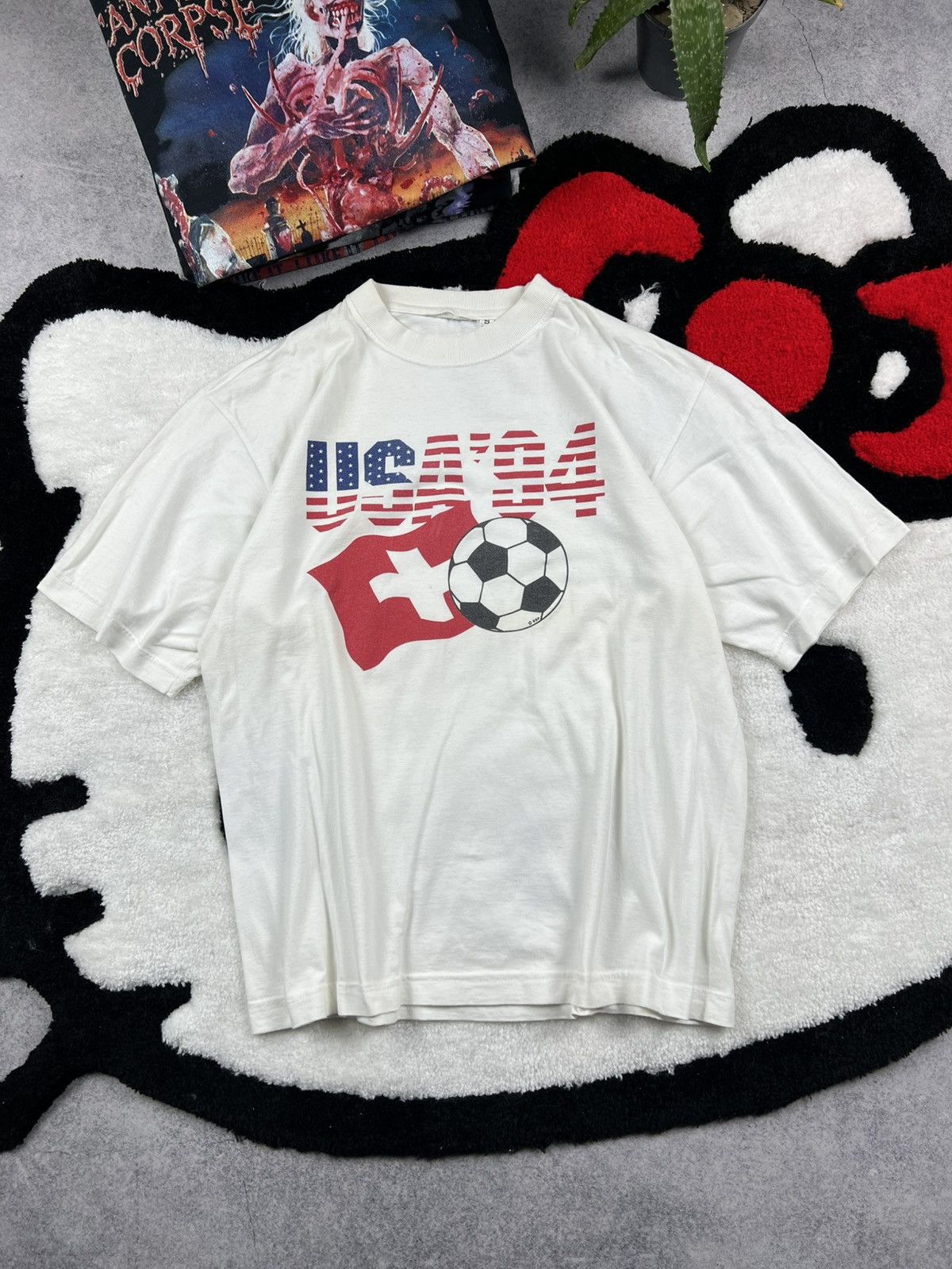 Vintage World Cup USA 1994 Football Soccer Y2K Tee Shirt