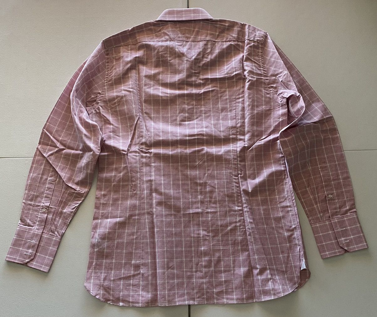 Tom Ford Tom Ford light pink glen check shirt 17 43e Size US L / EU 52-54 / 3 - 3 Thumbnail