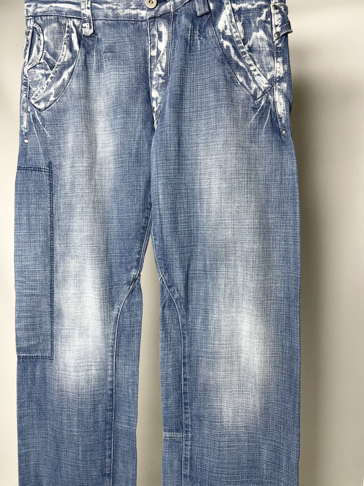 G-Star G-Star RAW Faded Distressed Vintage Washed Denim Work Jeans Size US 36 / EU 52 - 5 Thumbnail