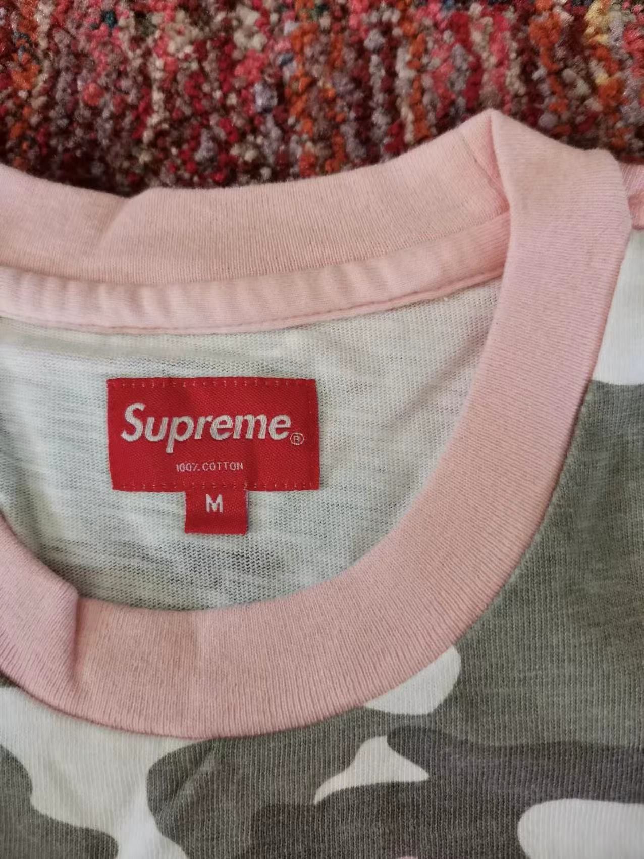 Supreme NEVER WORN* Supreme SS18 Stacked L/S Top Pink Camo Size US M / EU 48-50 / 2 - 4 Thumbnail