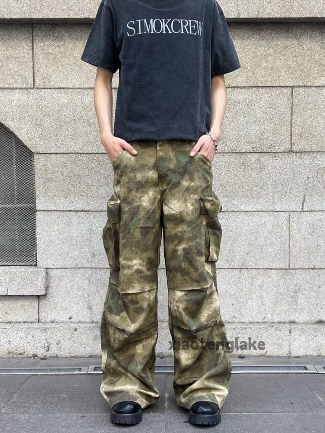 Designer × Vintage utility washed faded outdoor camo hiphop cargo pants Size US 34 / EU 50 - 3 Thumbnail