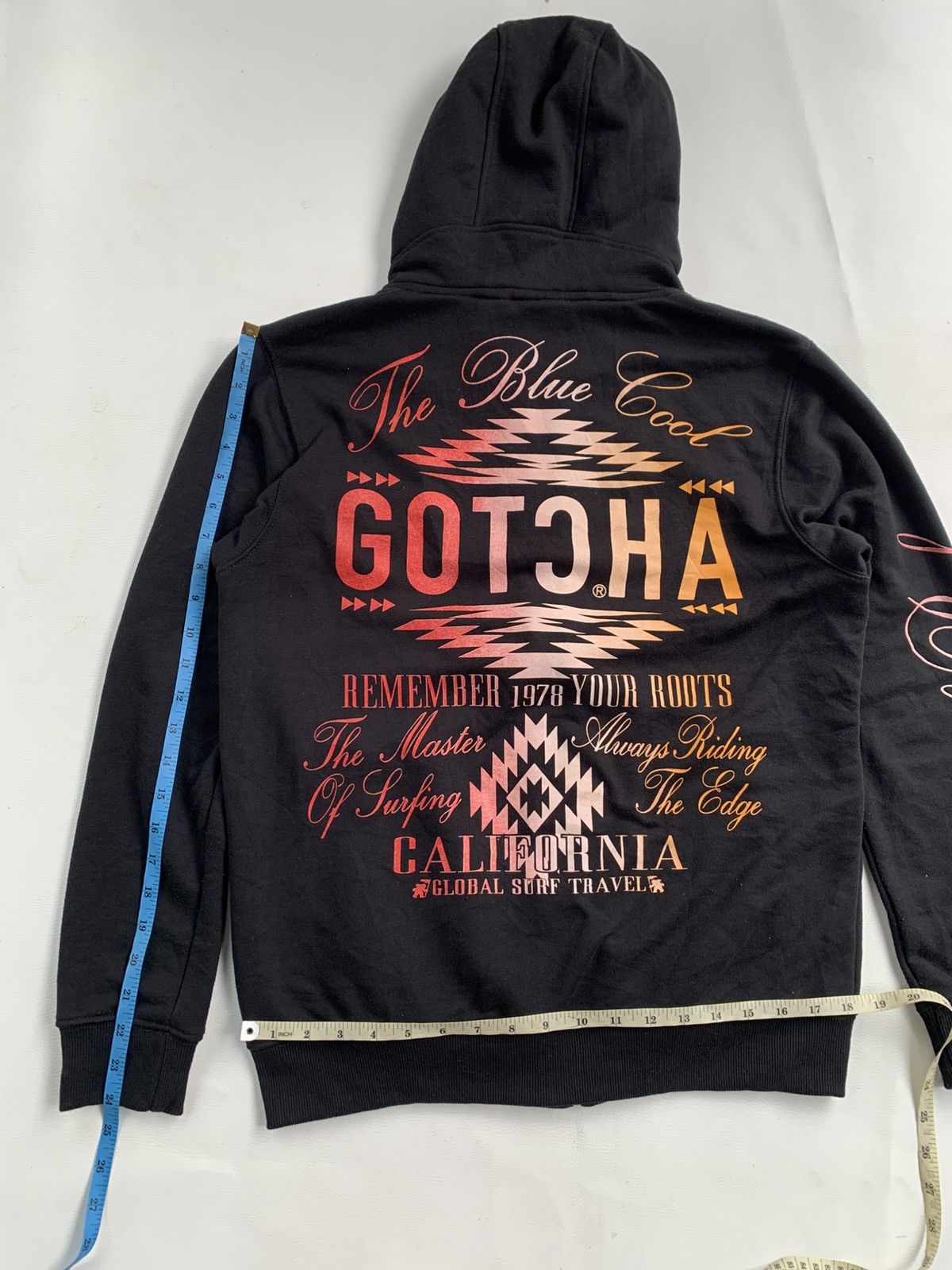 Vintage 🇺🇸 Gotcha the Blue Gool Poem Gotchic Surfware Zip Jacket Size US L / EU 52-54 / 3 - 8 Thumbnail
