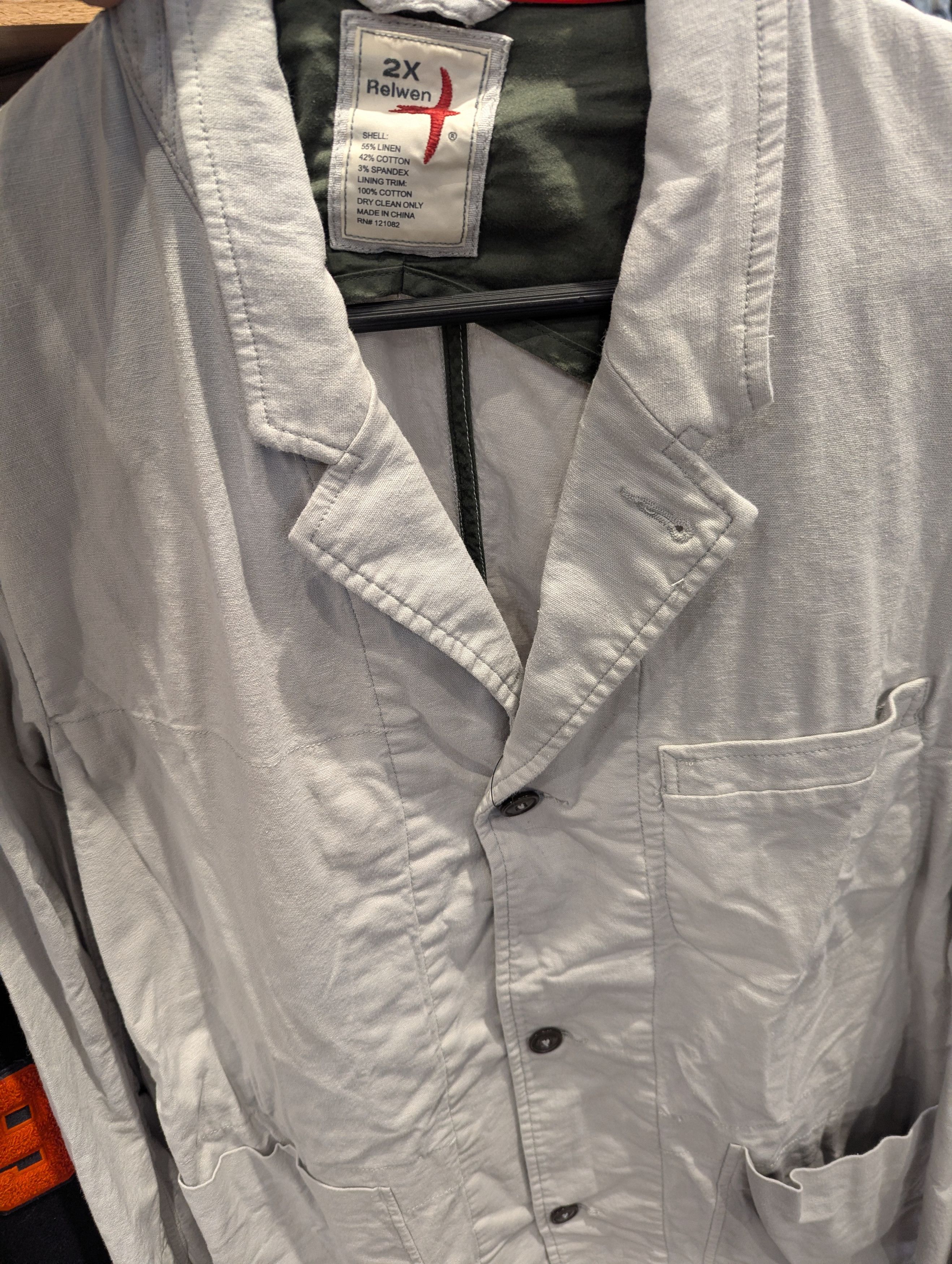 Relwen Relwen Linen Field Blazer Size US XXL / EU 58 / 5 - 3 Thumbnail