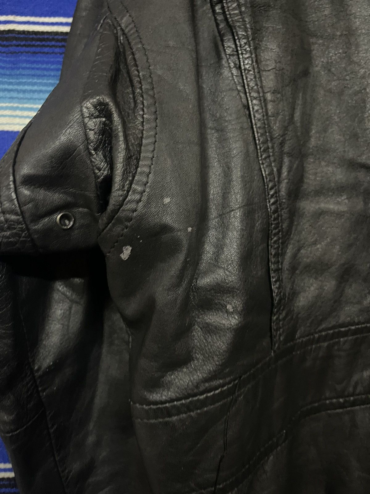 Vintage RARE 🔥 Vintage FLYING TIGER leather Bomber Jacket Size US M / EU 48-50 / 2 - 15 Thumbnail