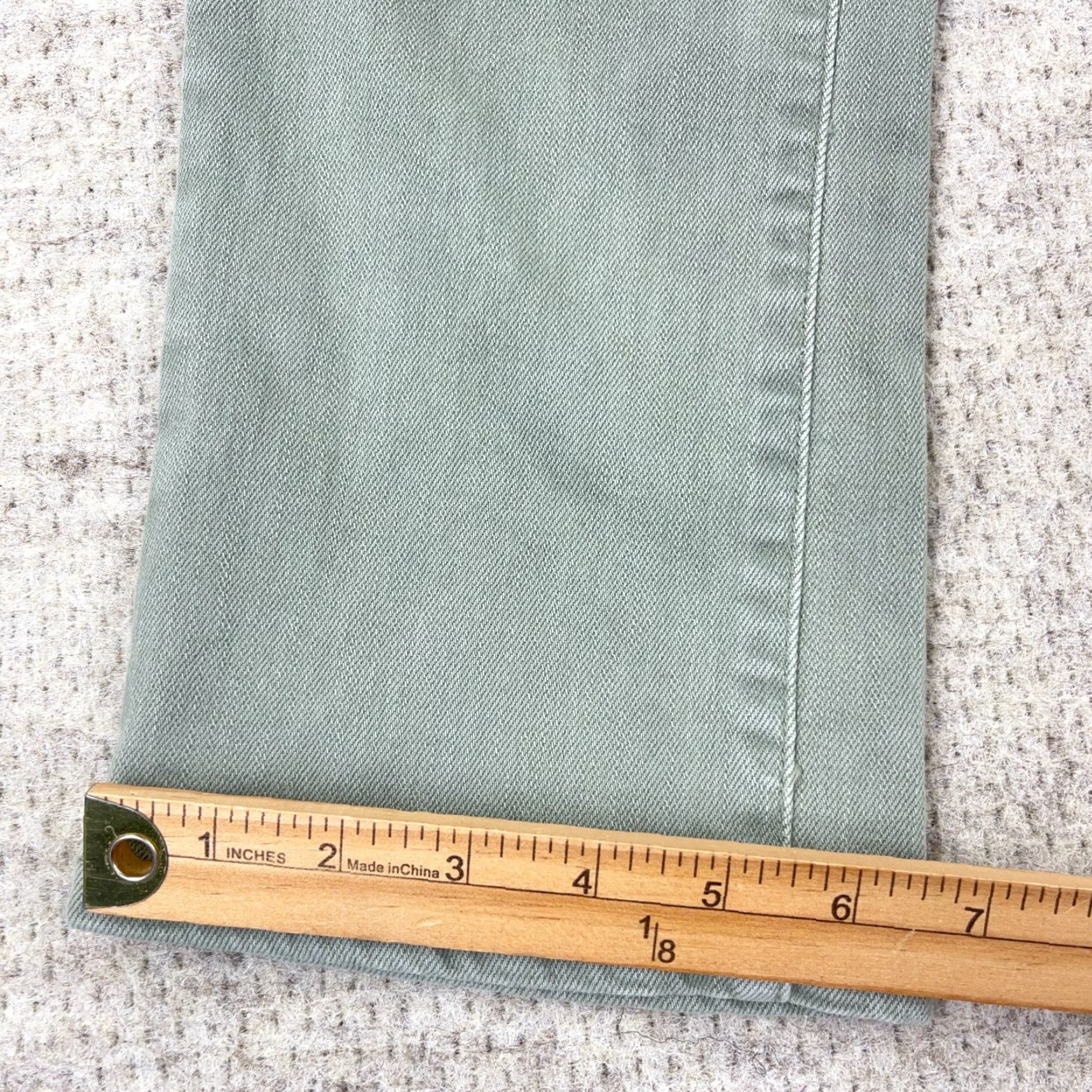 Denime Judy Blue Jeans Women 29 Green Carpi Stretch Denim Pants Garment Dyed Size 29" - 6 Thumbnail
