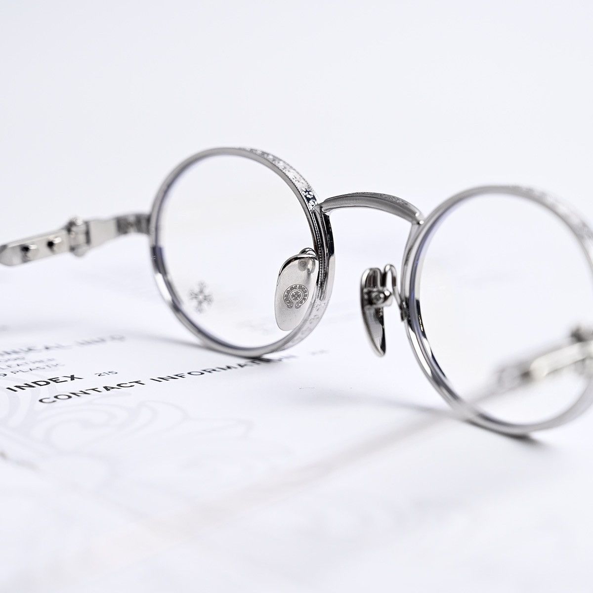 Chrome Hearts CHROME HEARTS HONEY DIPPED BRUSHED ALLOY GLASSES Size ONE SIZE - 8 Thumbnail