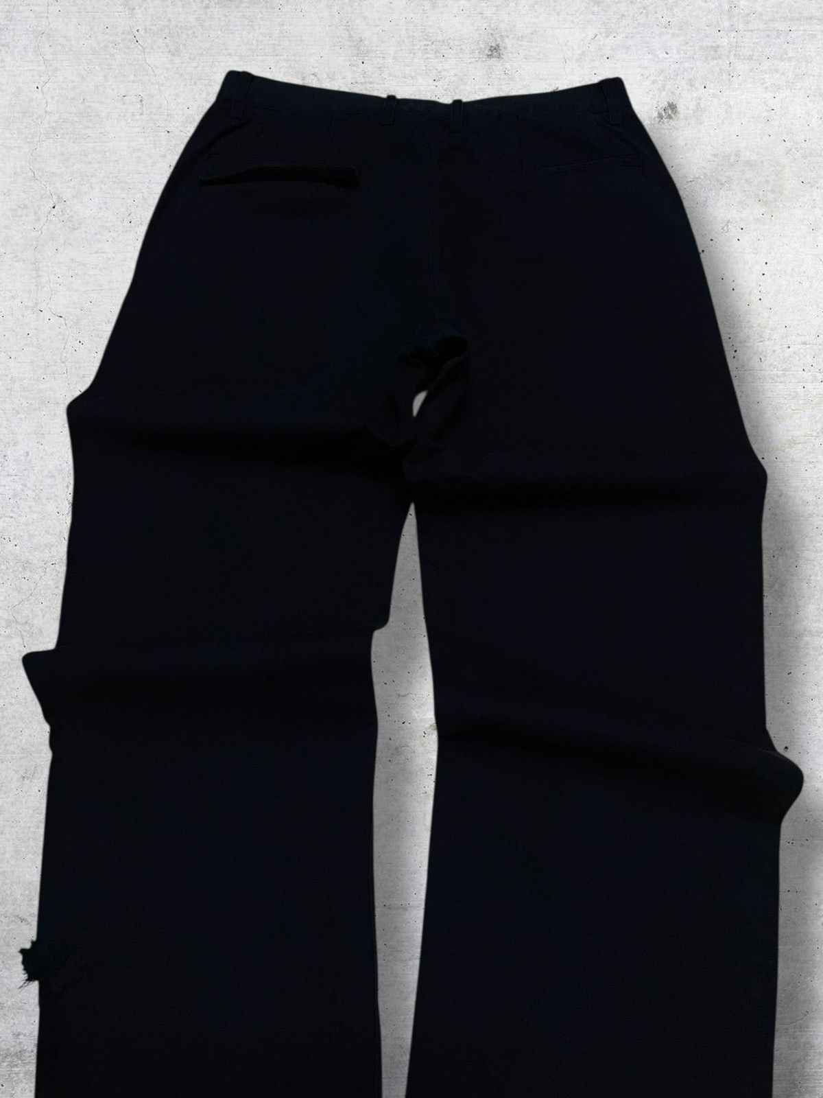 Yohji Yamamoto VINTAGE YOHJI YAMAMOTO JAPAN DESIGNER 90S DISTRESSED PANT Size US 29 - 11 Thumbnail