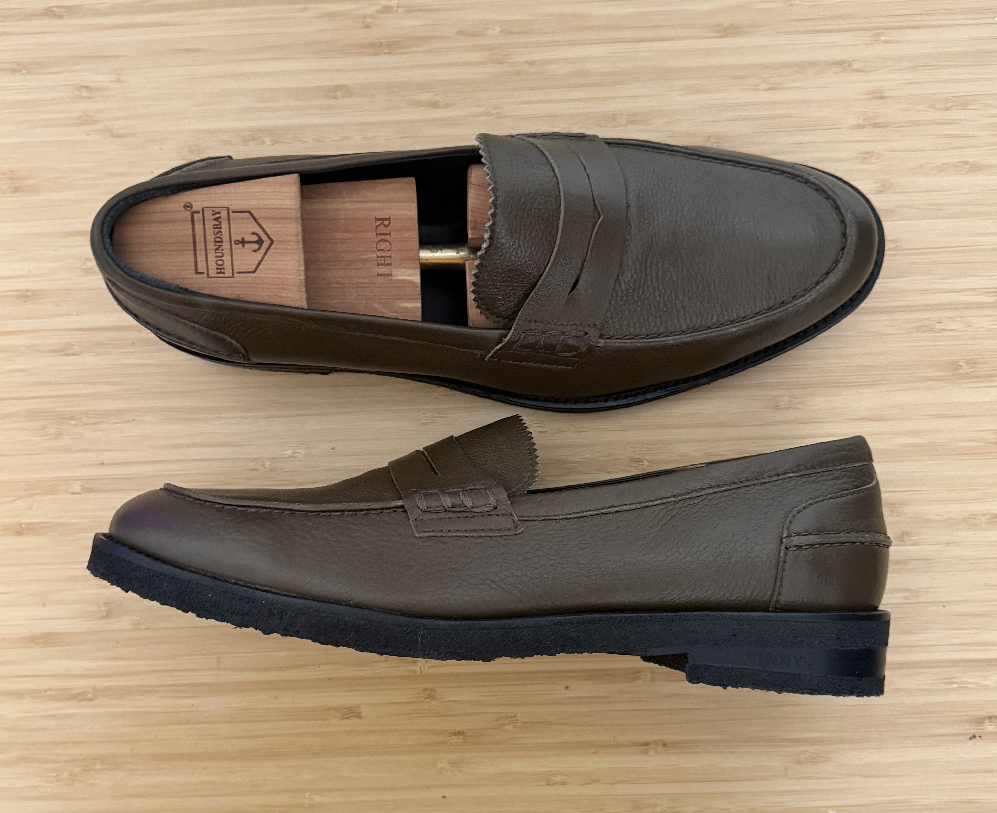 VINNY's Vinny's Olive Green Townee Loafer EU 46 Size US 13 / EU 46 - 1 Thumbnail