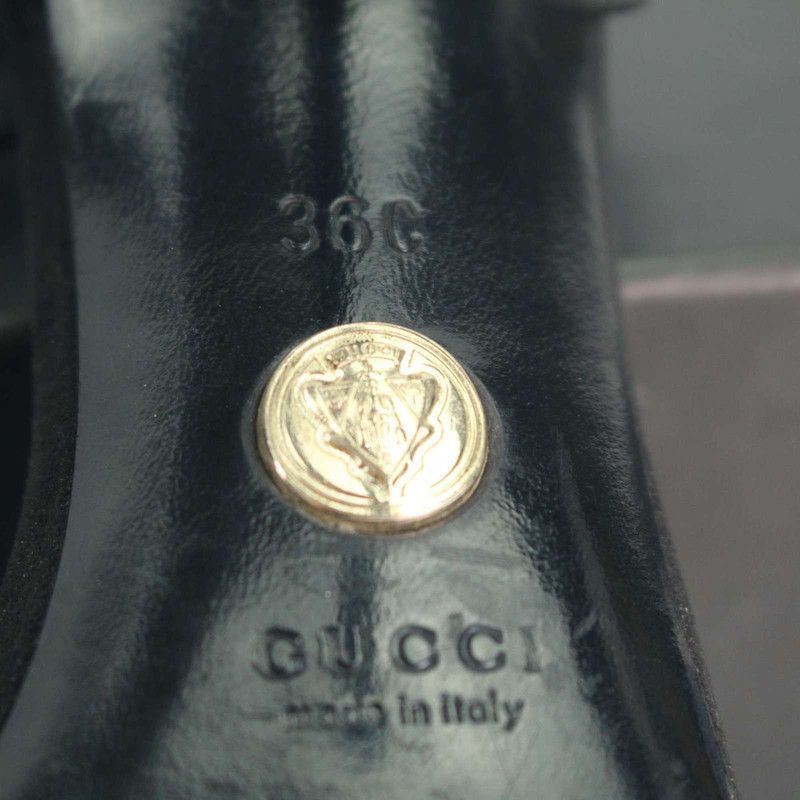 Gucci Gucci Black Suede High Heels 13cm- Size US 8 / IT 38 - 2 Thumbnail