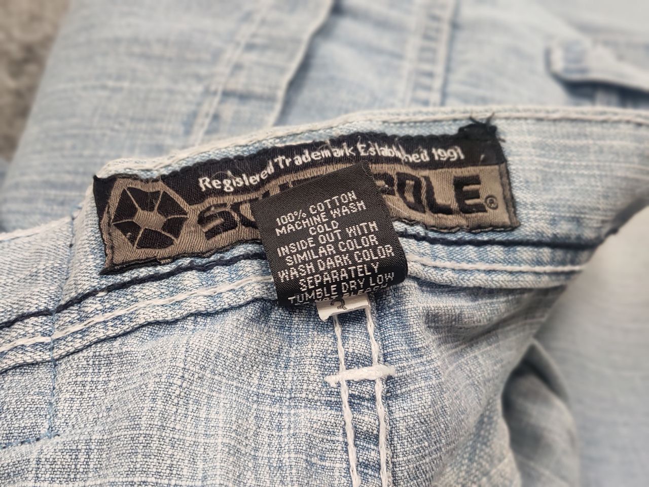 Southpole Vintage 90's Southpole washed denim Baggy Jeans Y2K Punk Size US 32 / EU 48 - 18 Thumbnail