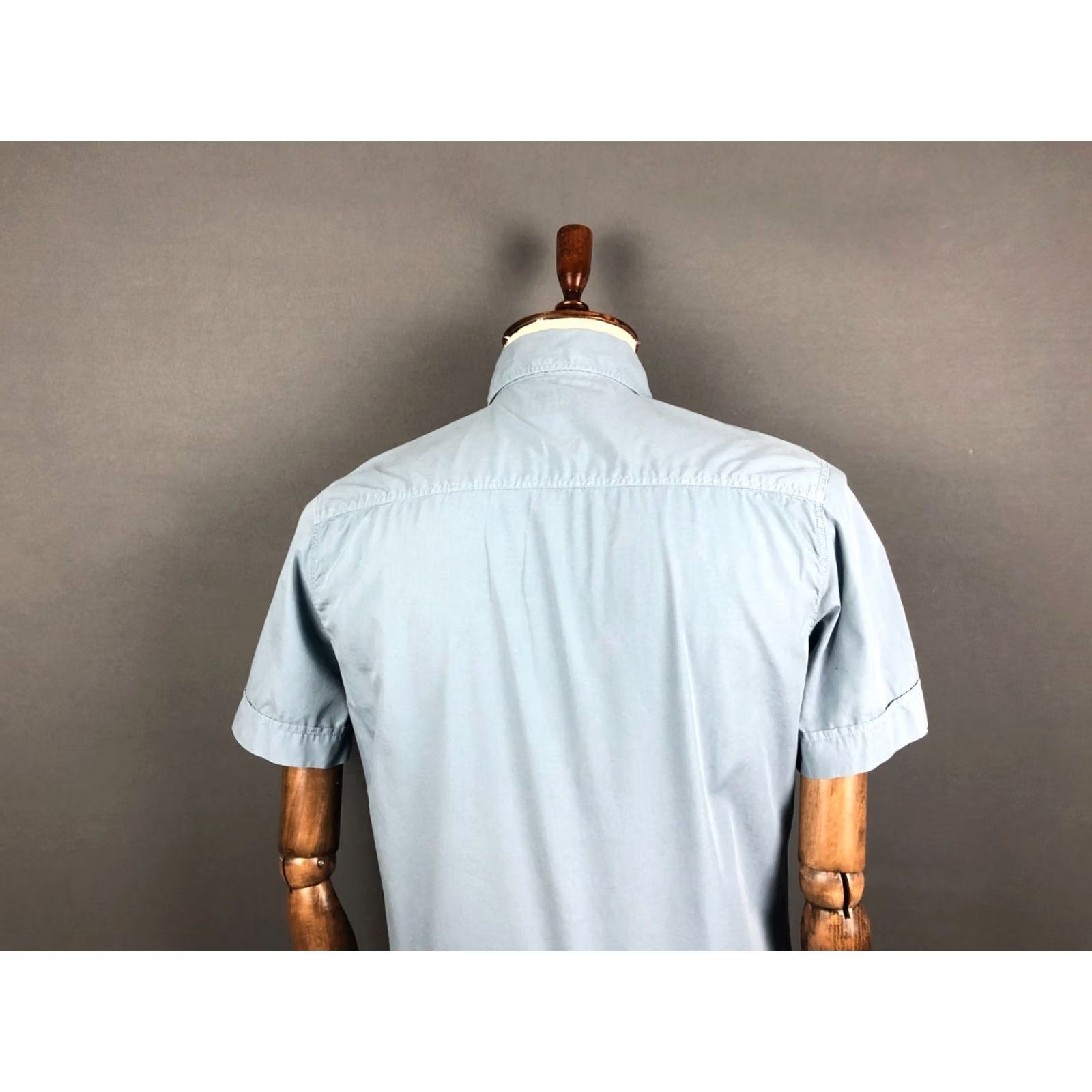 Dolce & Gabbana Dolce&Gabbana Shirt Men M Blue Cotton Short Sleeve Button-Up Casual Collared Left Chest Pocket Branded Label Size US M / EU 48-50 / 2 - 4 Thumbnail