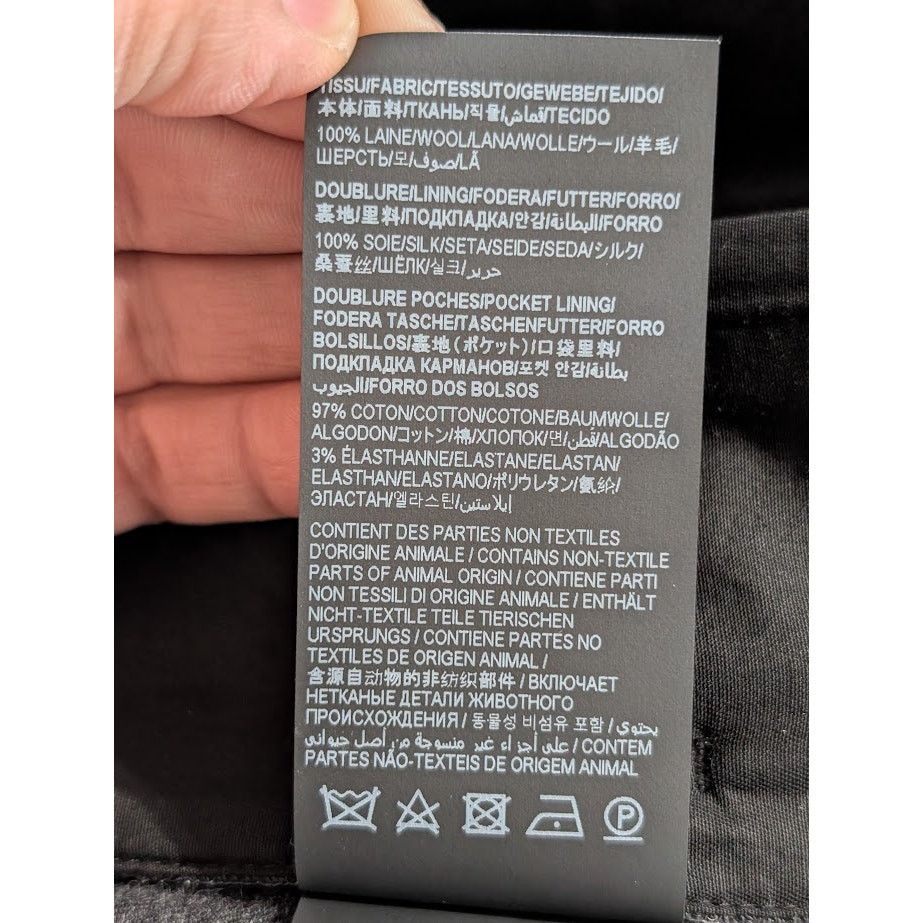 Saint Laurent Paris o1rshd1 Tailleur Rayure Brossee Pant in Gris Anthr Size US 32 / EU 48 - 18 Thumbnail