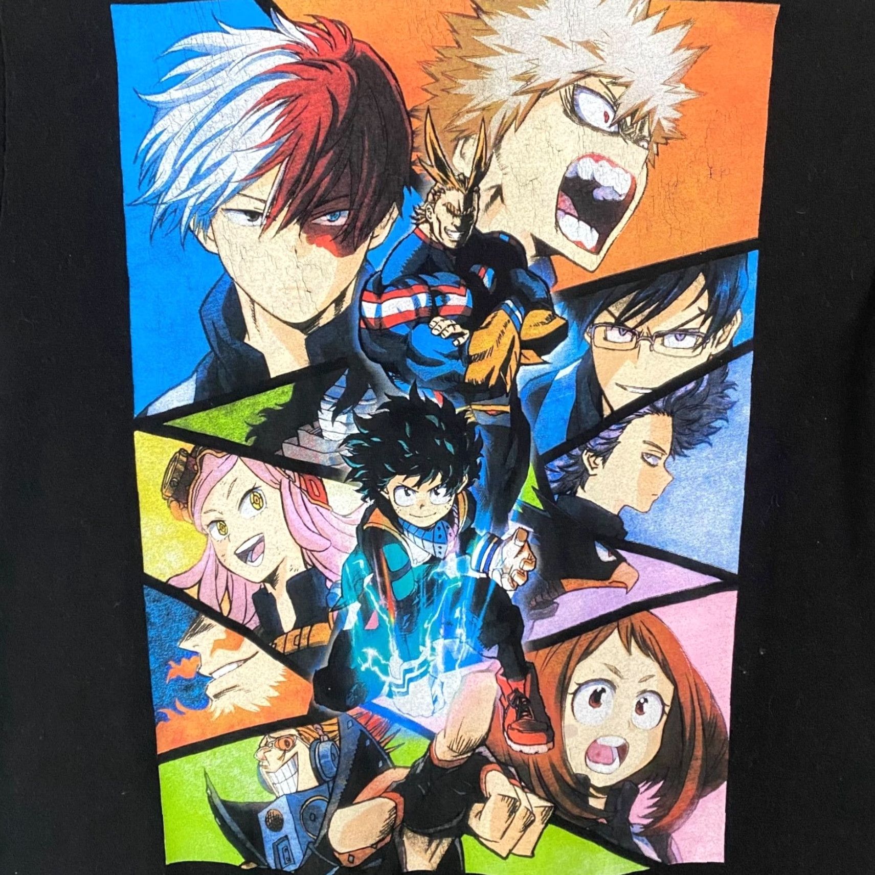 Vintage My Hero Academia Anime T-Shirt Black Men's Medium Izuku Midoriya Bakugo Katsuki Size US M / EU 48-50 / 2 - 7 Thumbnail