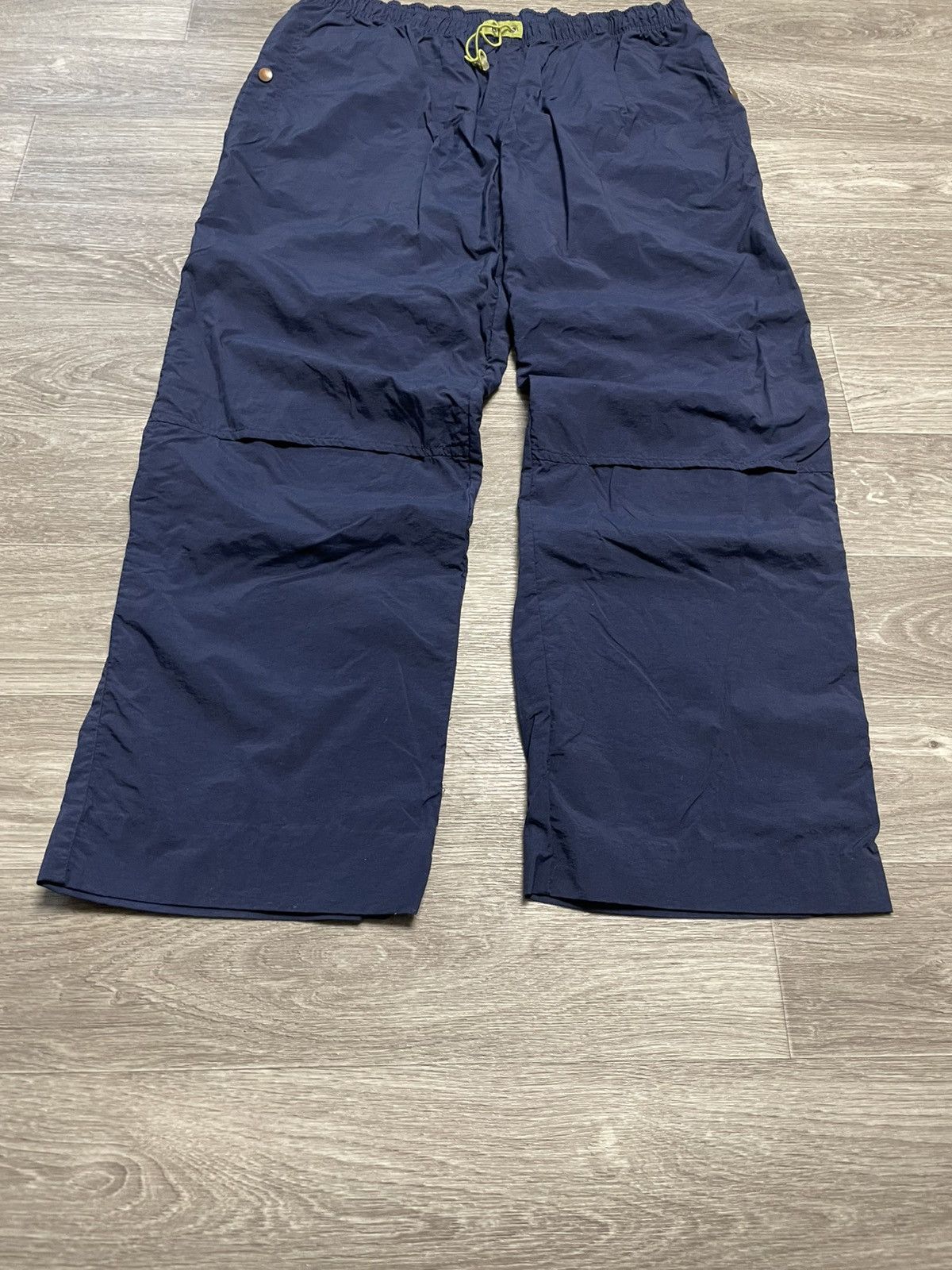Nike Vintage 90s Nike Blue Nylon Pants Retro Y2K Size US 36 / EU 52 - 4 Thumbnail