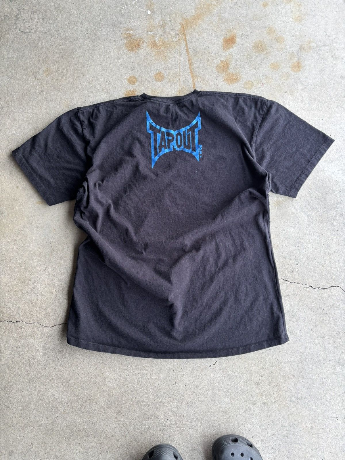 Tapout Crazy Tapout Reflective Blue All Over Print Grunge Tee Size US XL / EU 56 / 4 - 2 Thumbnail