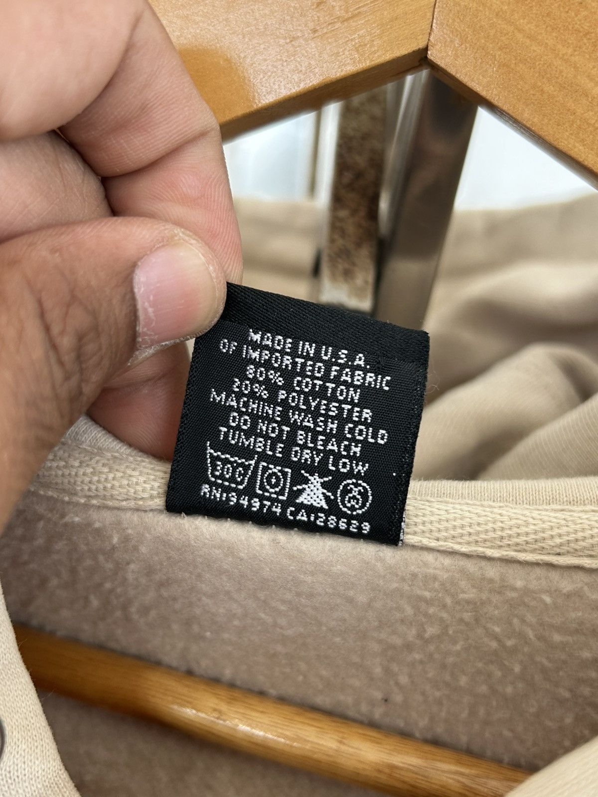Stussy Stussy Worldwide Vintage Beige Hoodie Size US L / EU 52-54 / 3 - 5 Thumbnail