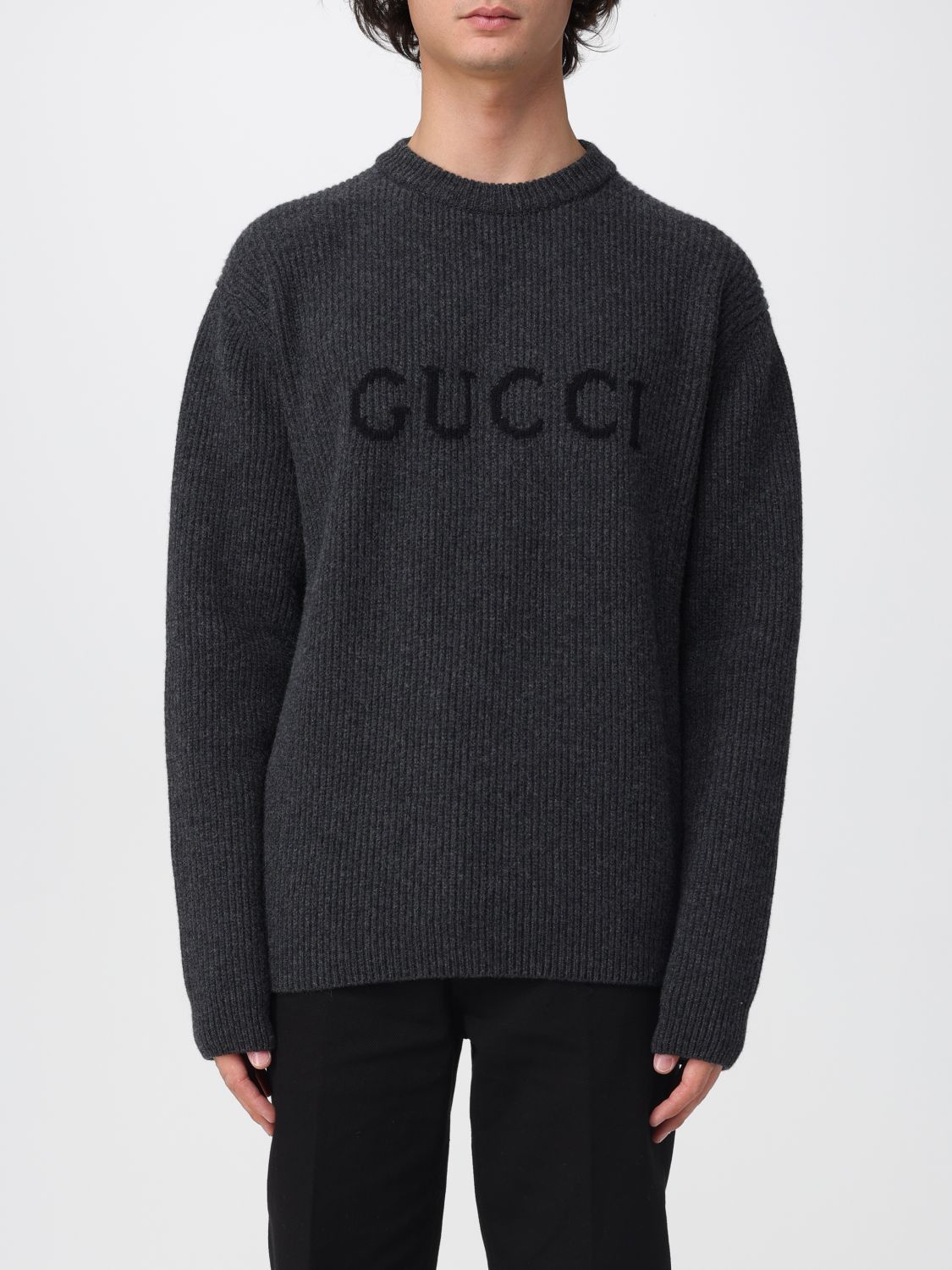 Gucci Gucci Sweater Men Charcoal Size US XL / EU 56 / 4 - 1 Thumbnail