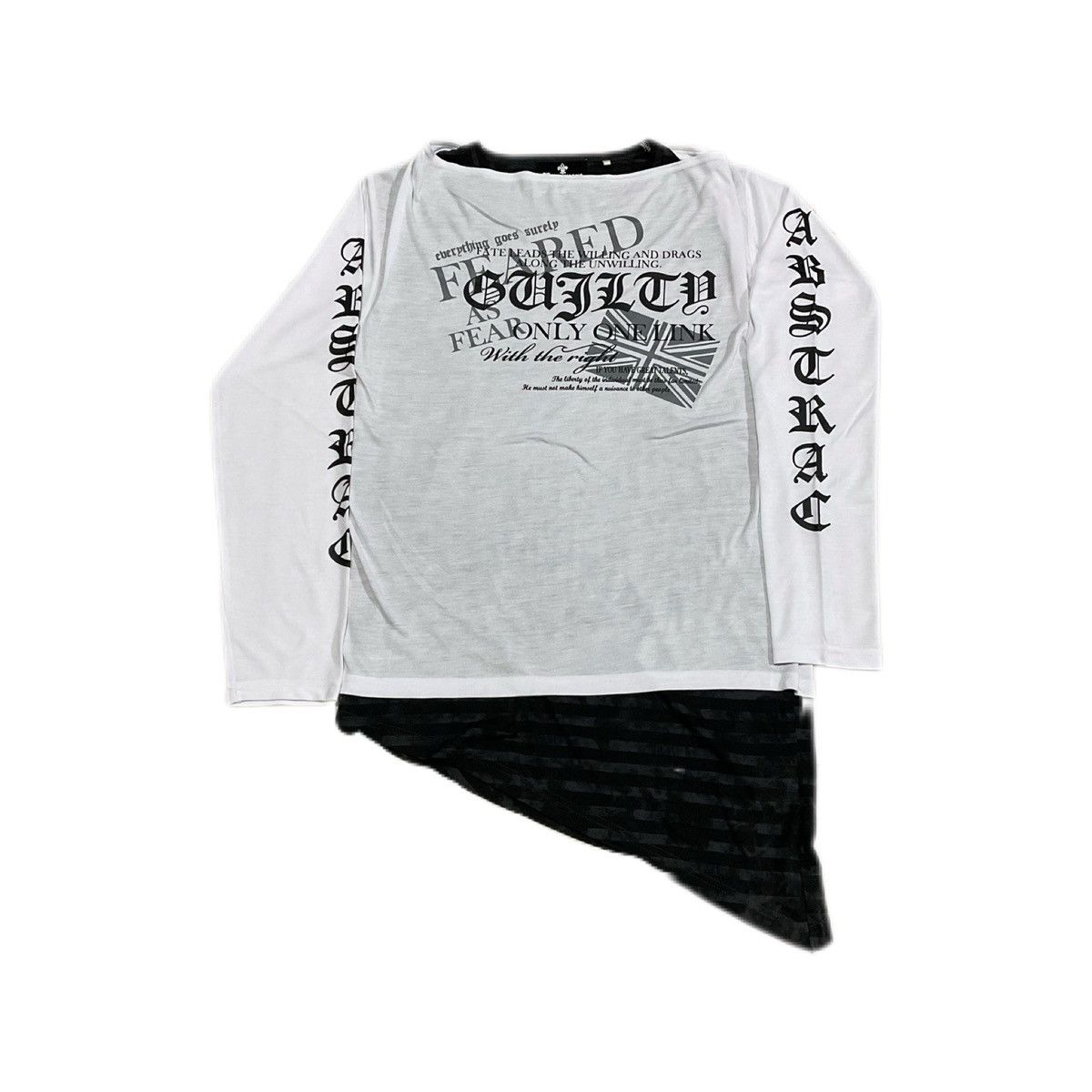 Beaumere Double Layer Asymmetrical Poem Shirt