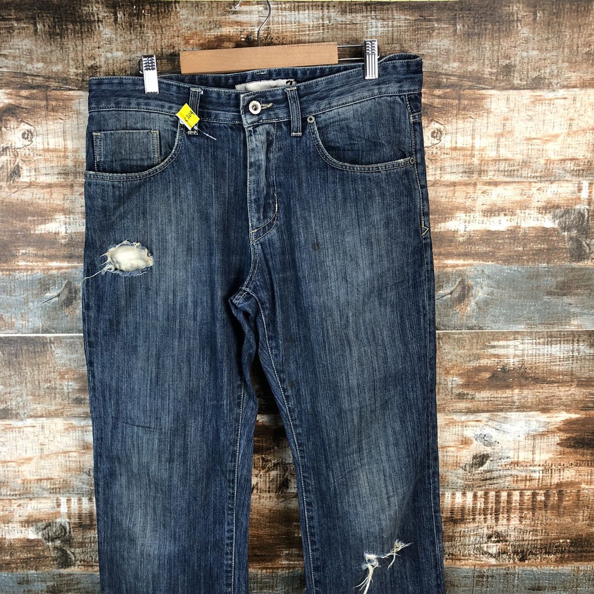 Seven 7 DL Seven 7 Blue Distressed Denim Pants #C204 Size US 32 / EU 48 - 2 Thumbnail