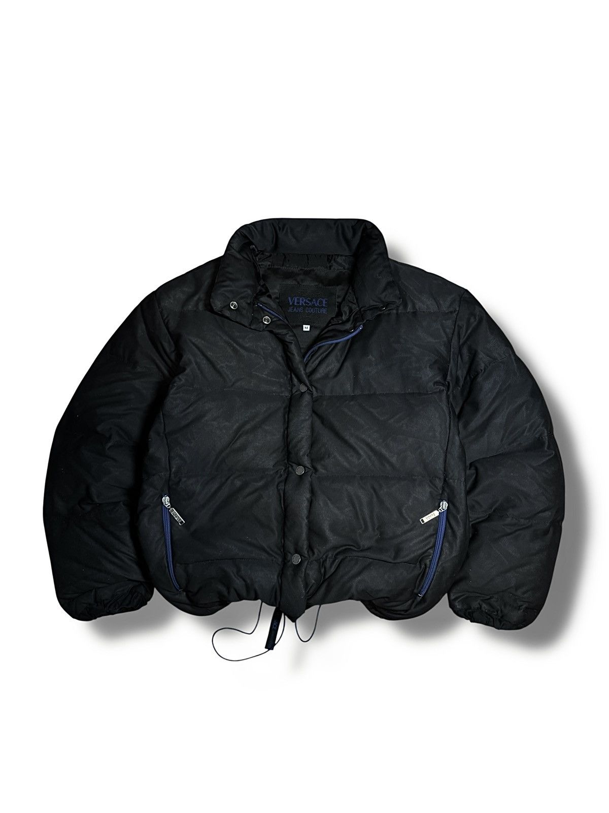 Versace Jeans Couture Vintage Versace Jeans Couture Black Puffer Down Jacket Size US M / EU 48-50 / 2 - 2 Thumbnail