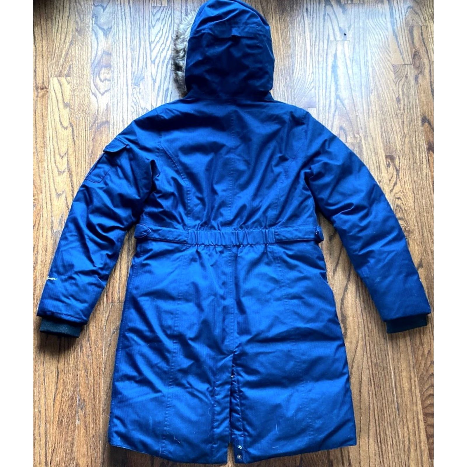 Eddie Bauer VINTAGE Eddie Bauer Jacket Womens S Blue Down Quilted Hooded Parka 80s 90s Versatile Winter Fall Womens Size S / US 4 / IT 40 - 6 Thumbnail