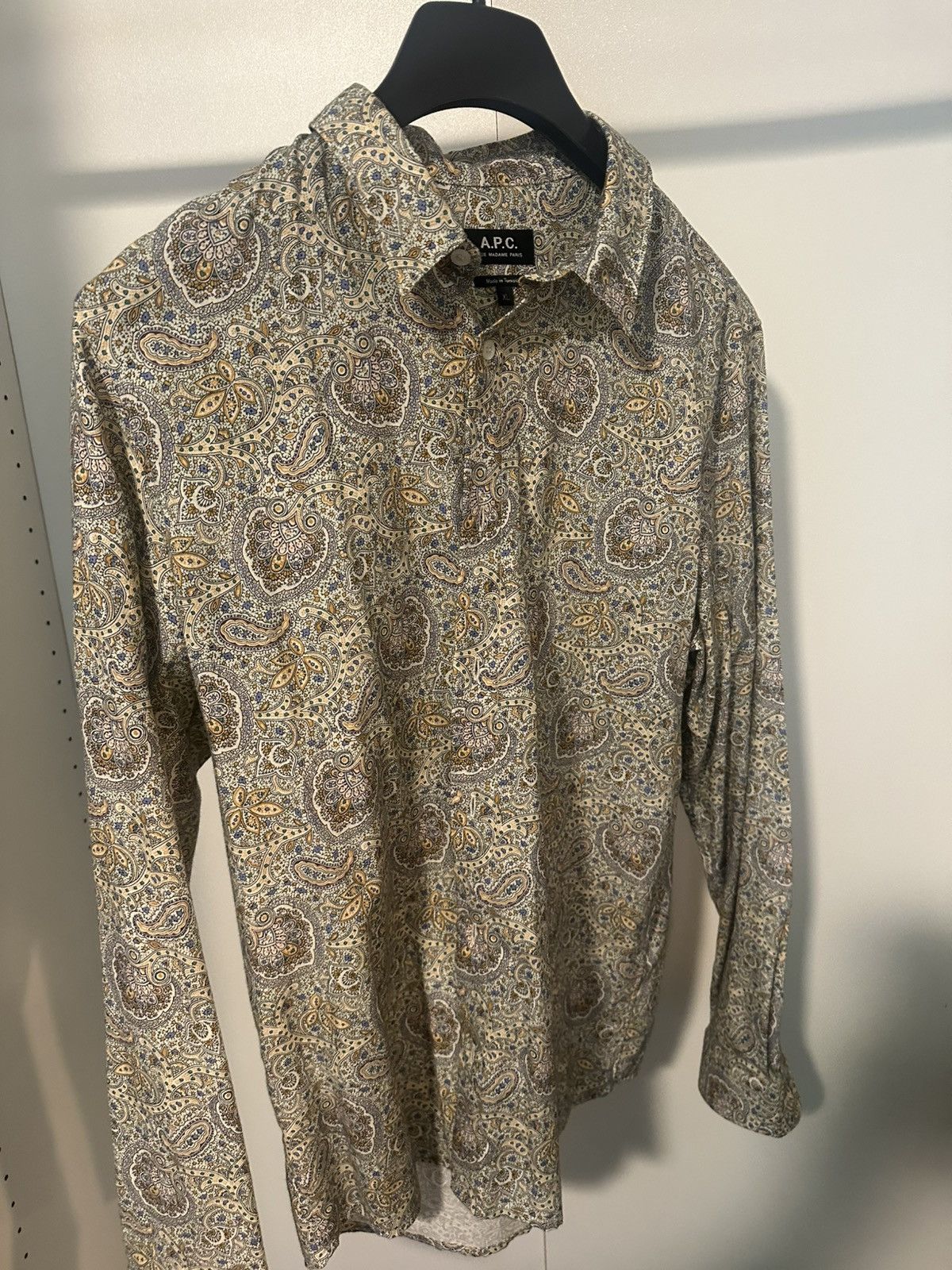A.P.C. A.P.C. Paisley Shirt Size US XL / EU 56 / 4 - 1 Thumbnail