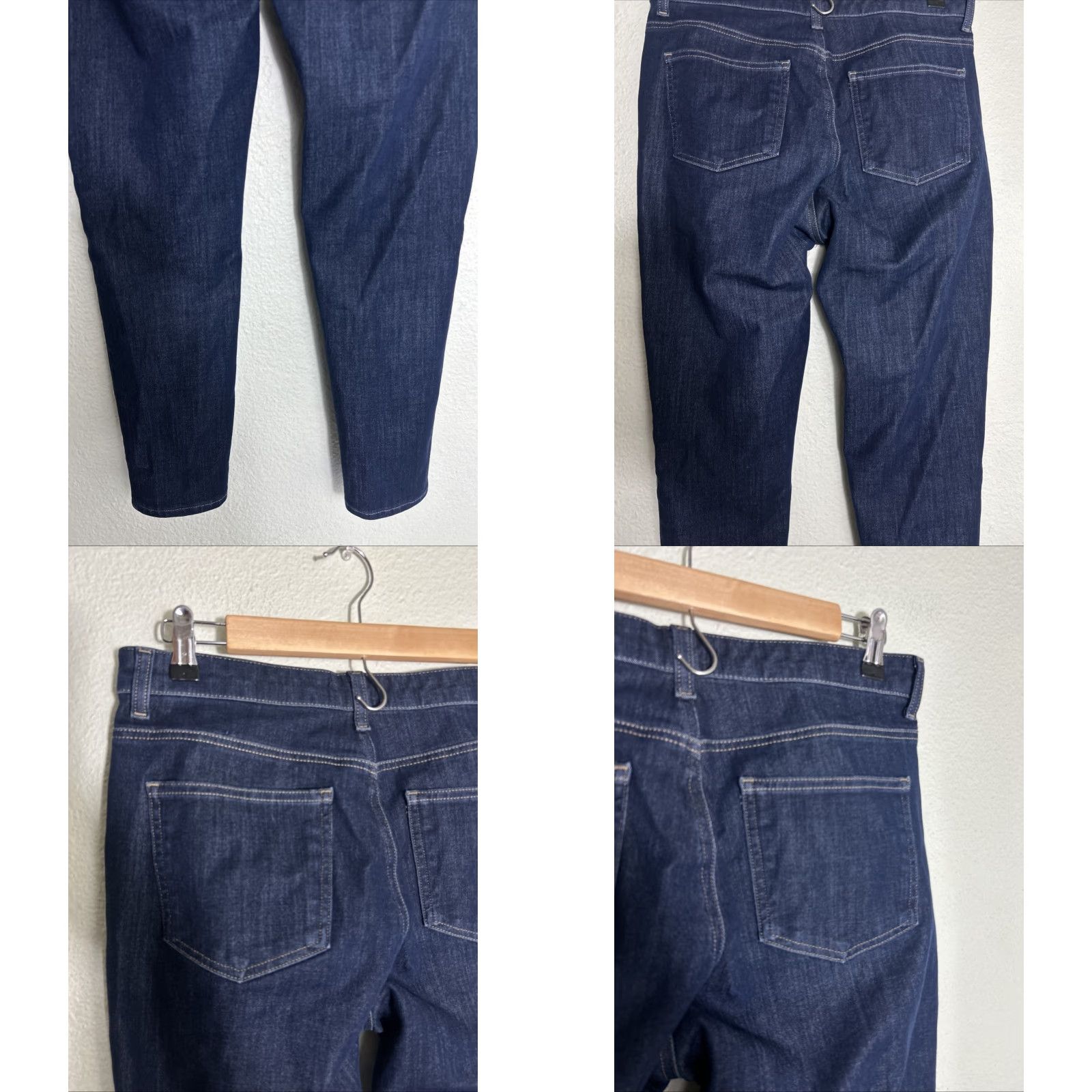 Uniqlo Uniqlo Jeans Dark Wash Slim 30x26 Jeans Men Slim Skinny Dark Blue 30 26 Mens Size US 30 / EU 46 - 8 Thumbnail