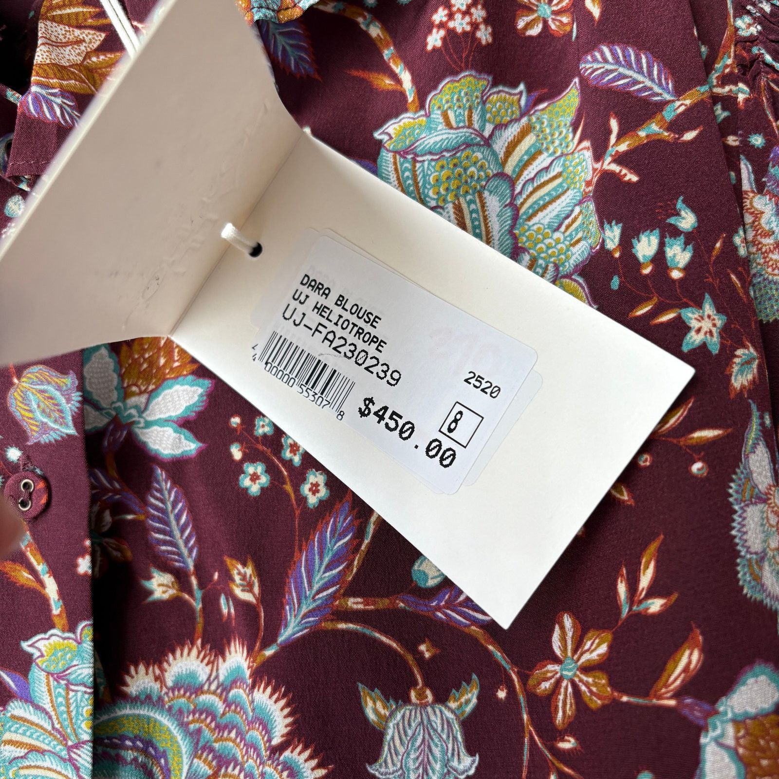 Ulla Johnson Ulla Johnson Dara Floral Ruffle Neck Long Sleeve Top Size 8 Size M / US 6-8 / IT 42-44 - 6 Thumbnail