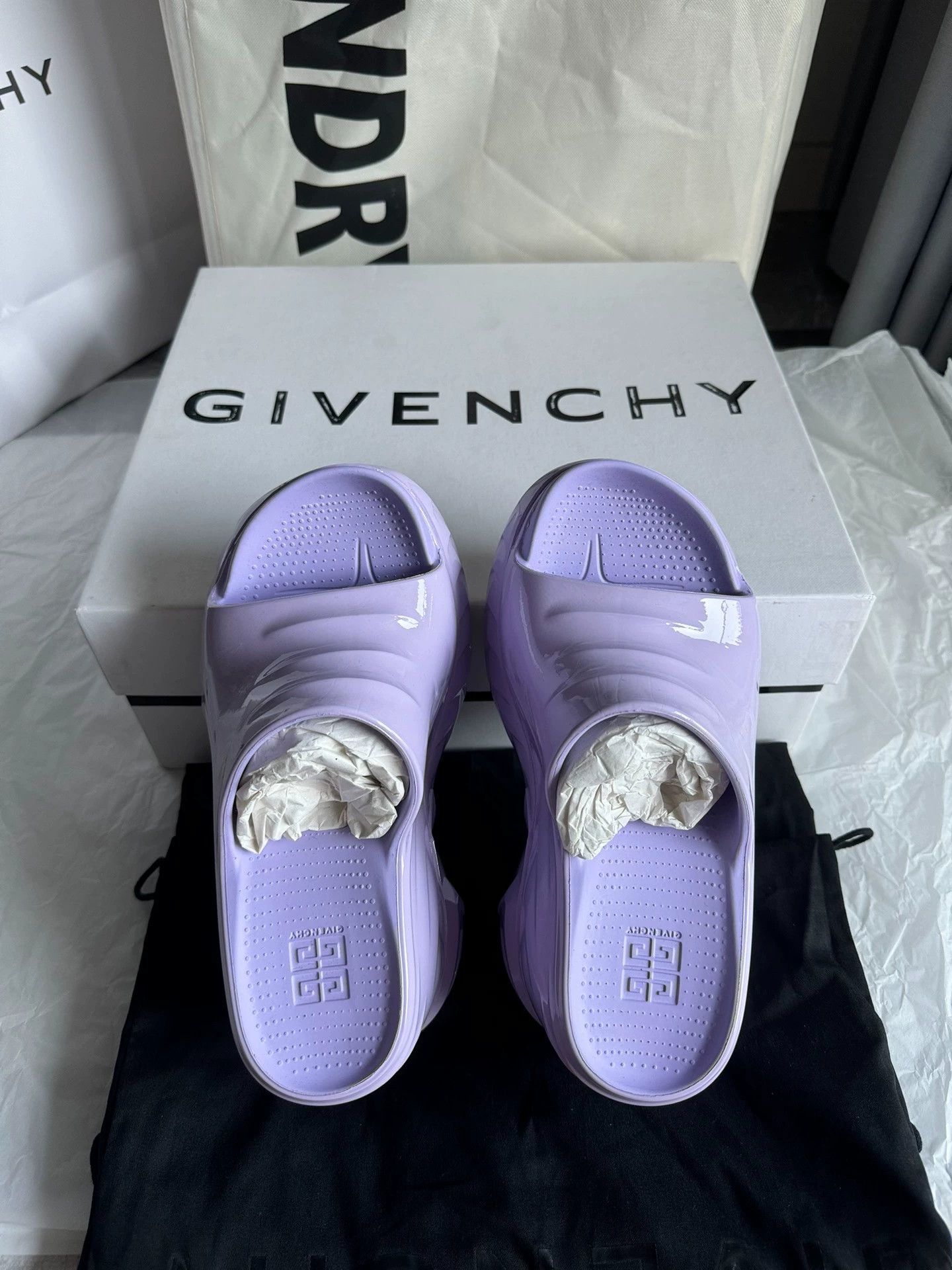 Givenchy Givenchy Marshmallow Wedge Slippers Lavender 35/36/38/39/40 Size US 4.5 / IT 34.5 - 7 Thumbnail