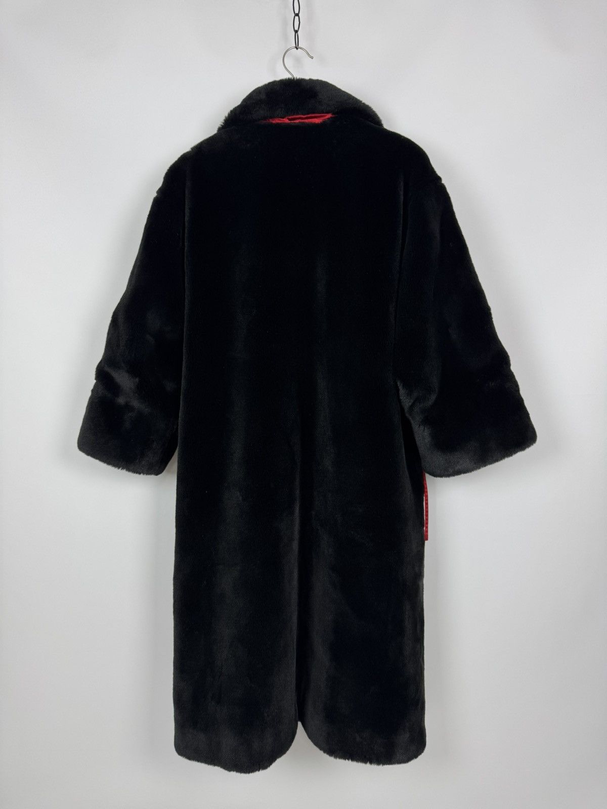 Sonia Rykiel Sonia Rykiel Paris Faux-Fur Maxi Length Black Overcoat Size ONE SIZE - 17 Thumbnail