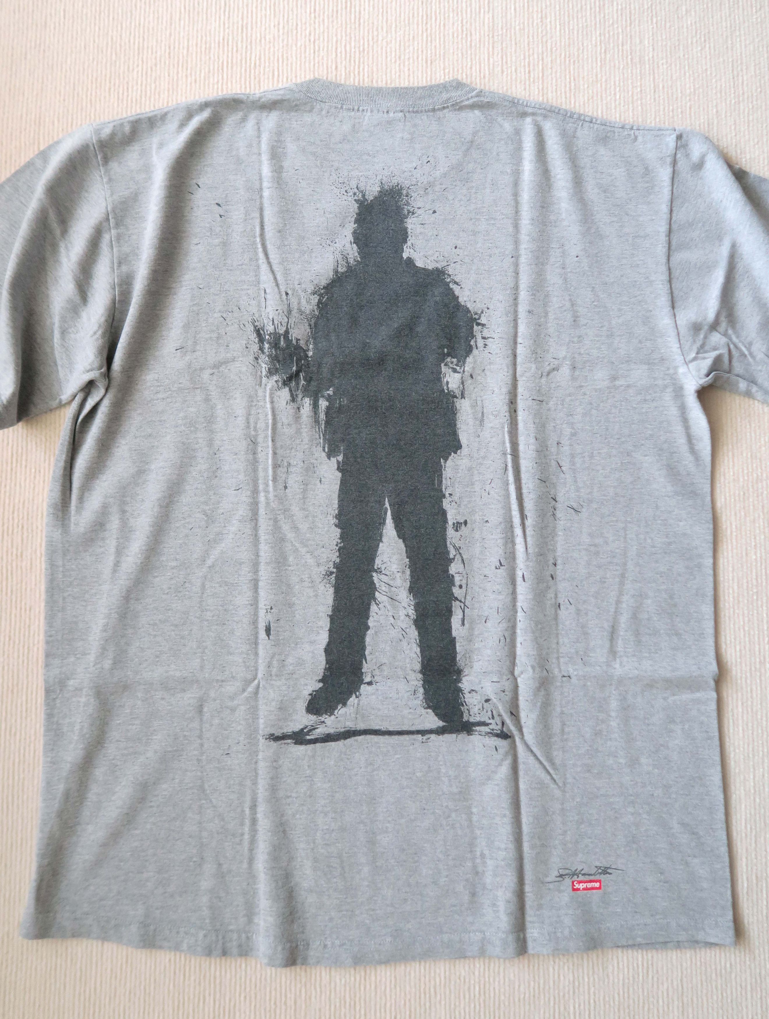 Supreme Supreme Richard Hambleton Shadow Man Splattered T-Shirt Size US XL / EU 56 / 4 - 8 Thumbnail