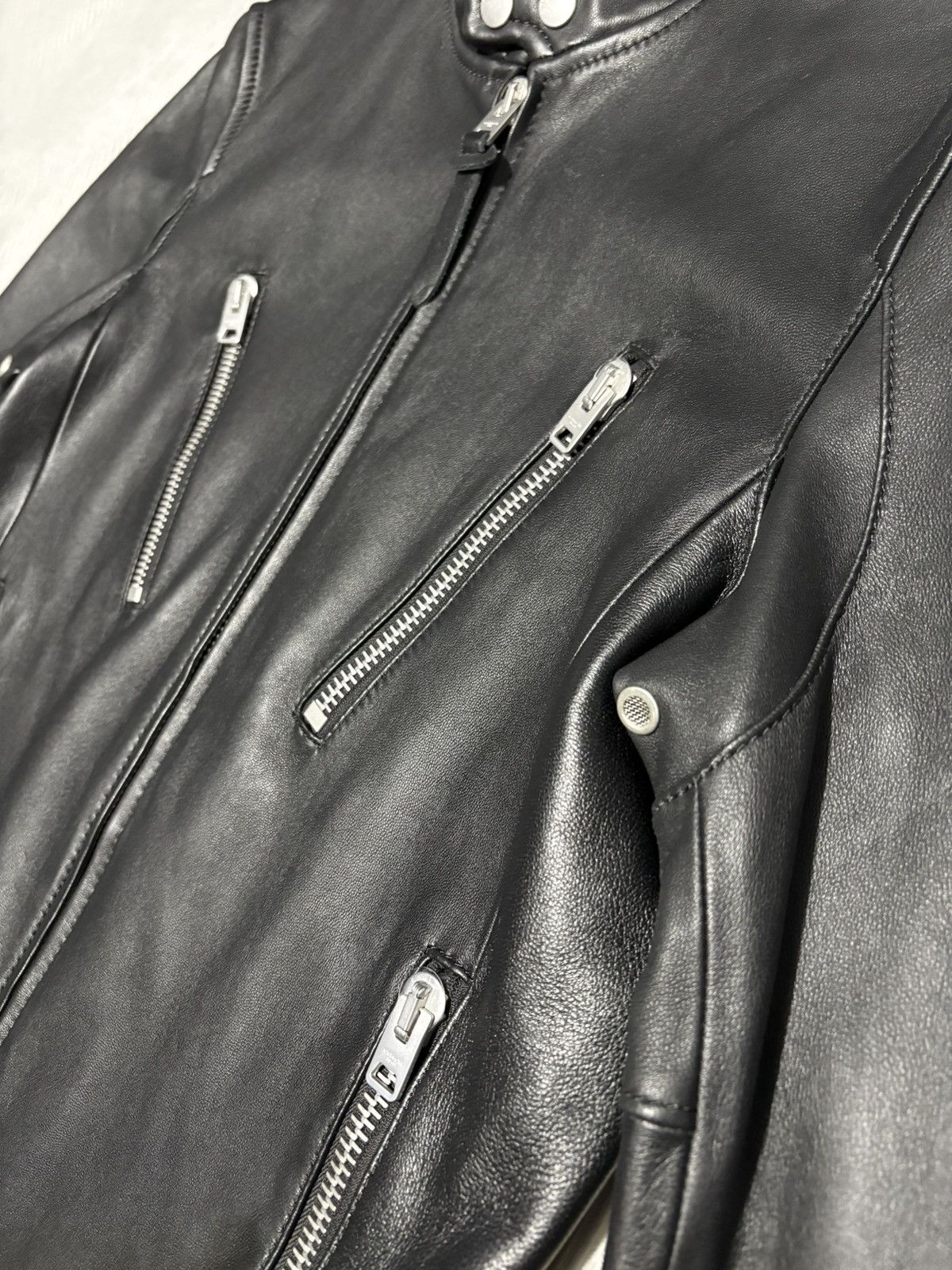 Coach 48 Coach Lambskin leather jacket 5 zip motorcycle biker vtg Size US M / EU 48-50 / 2 - 8 Thumbnail