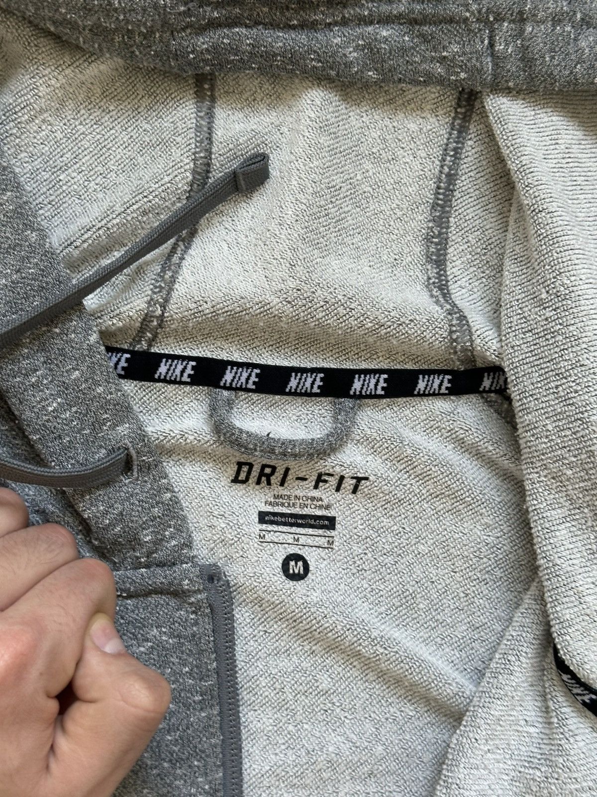 Nike Vintage Nike Zip Hoodie Grey Fit Logo Size US M / EU 48-50 / 2 - 8 Thumbnail