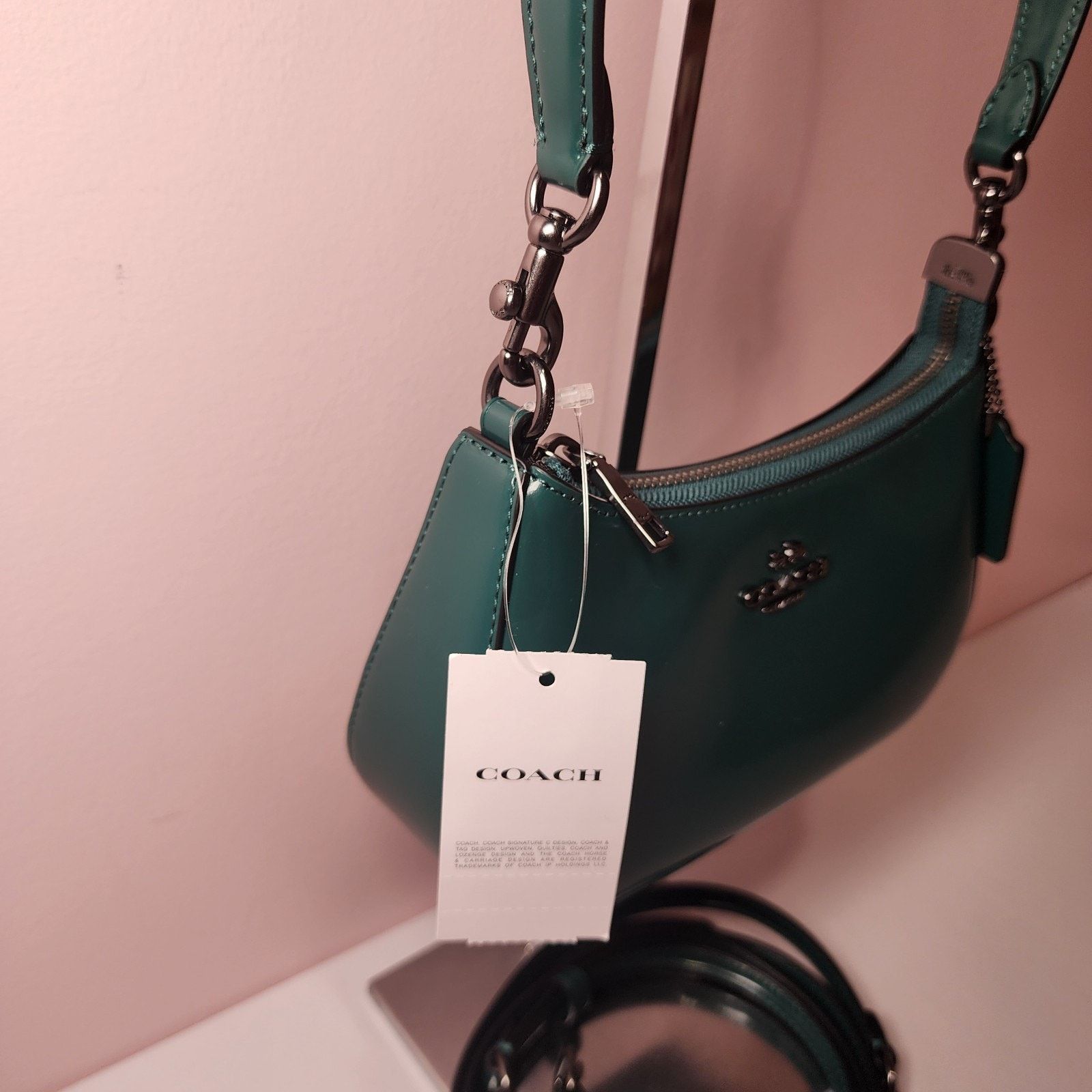 Coach NWT Coach CW310 Teri Emerald Green Mini Crossbody Bag Size ONE SIZE - 4 Thumbnail
