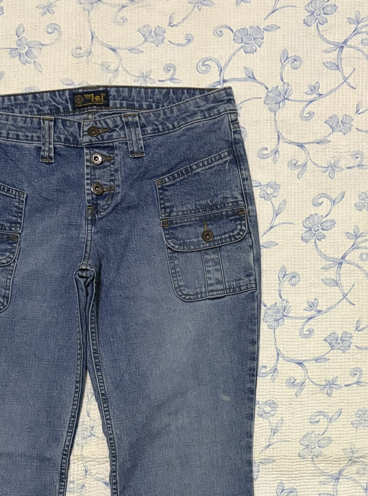 L.E.I. L.e.i Streetwear Jeans Flared Double Pocket Infront Denim Size US 32 / EU 48 - 7 Thumbnail