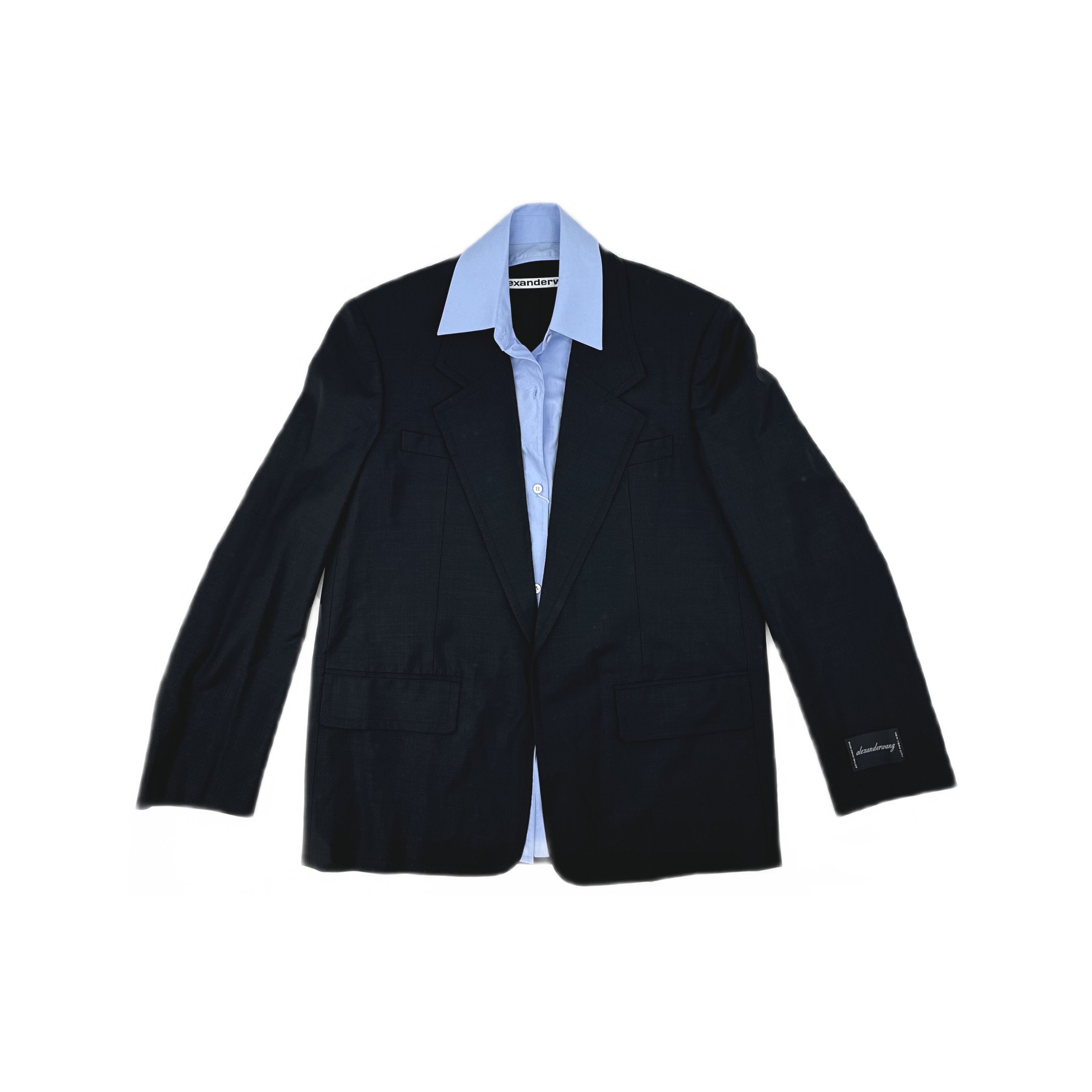 Alexander Wang Alexander Wang Layered Collar Wool Blazer Size S/M Size S / US 4 / IT 40 - 1 Thumbnail