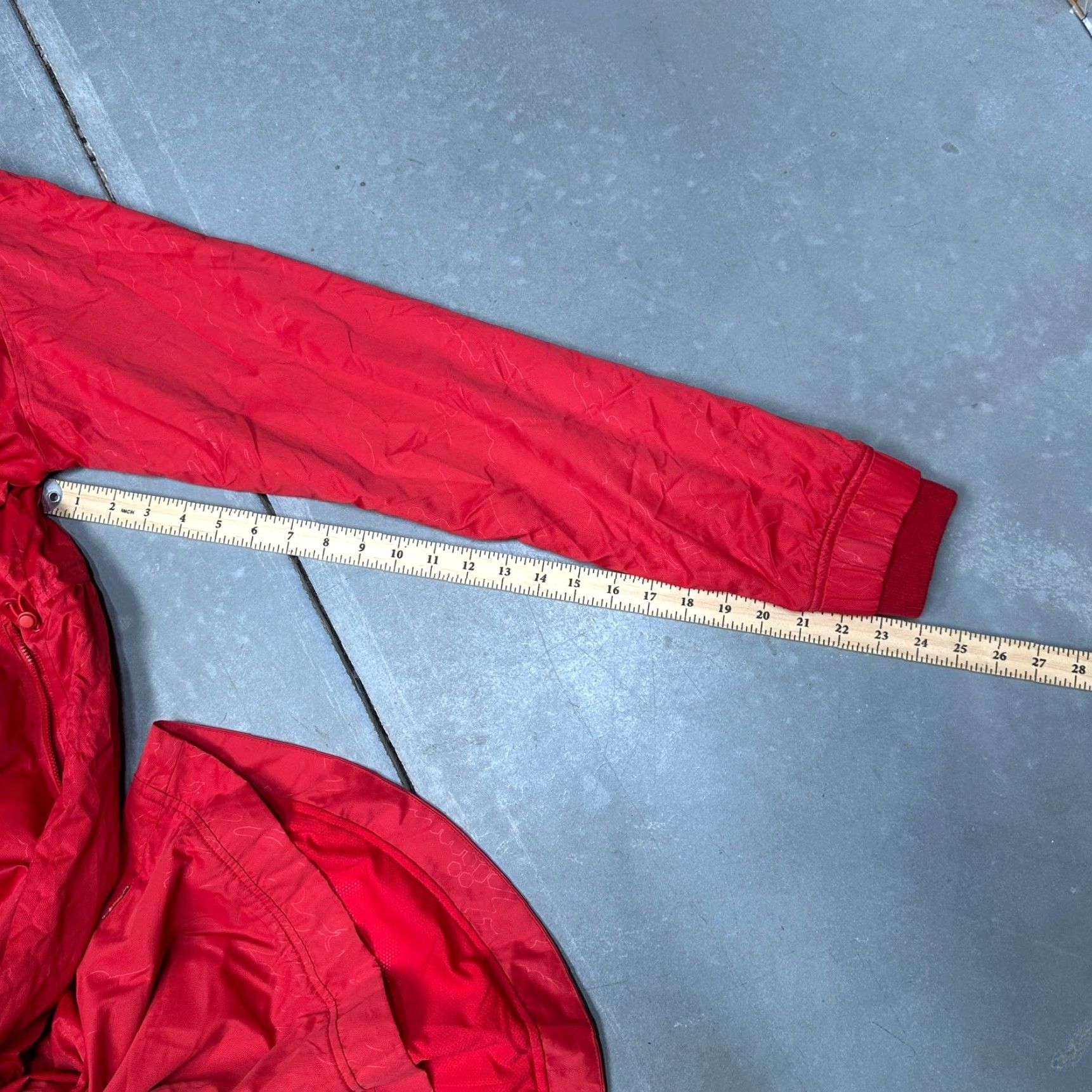 Maharishi Maharishi Rain Coat Nylon Embossed Keyline Bonsai Forrest DPM Lined Womens 14 Red Hooded Size XL / US 12-14 / IT 48-50 - 3 Thumbnail