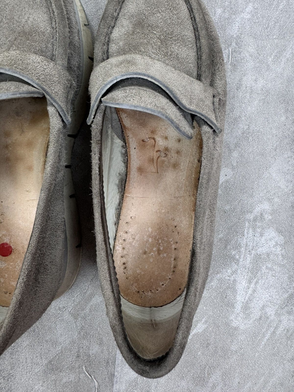 Santoni Santoni Women’s suede penny loafers size 37 1/2 Size US 7.5 / IT 37.5 - 12 Thumbnail