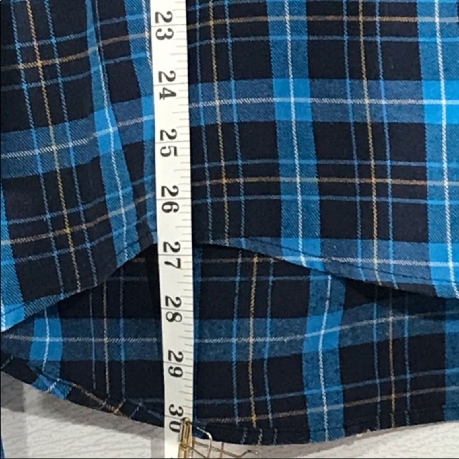 Pam & Gela PAM & GELA Blue and Black Plaid Long Sleeve Shirt Size Small Size S / US 4 / IT 40 - 6 Thumbnail