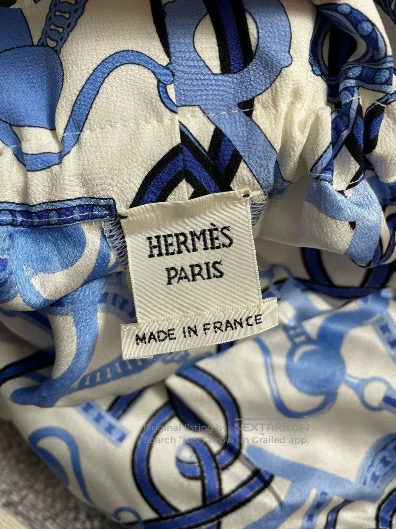 Hermes Hermes Blue Printed Ladies Shorts Size 24" / US 00 / IT 34 - 3 Thumbnail