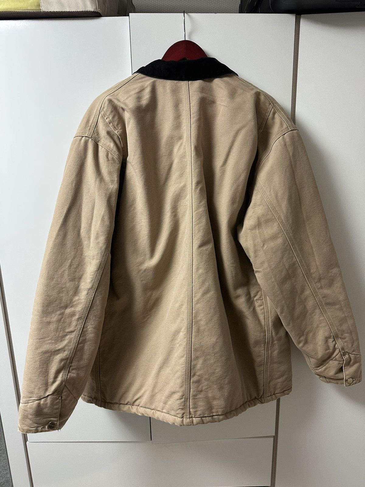 Carhartt Wip Carhartt WIP beige OG chore coat with distressed effect on Size US XXL / EU 58 / 5 - 8 Thumbnail