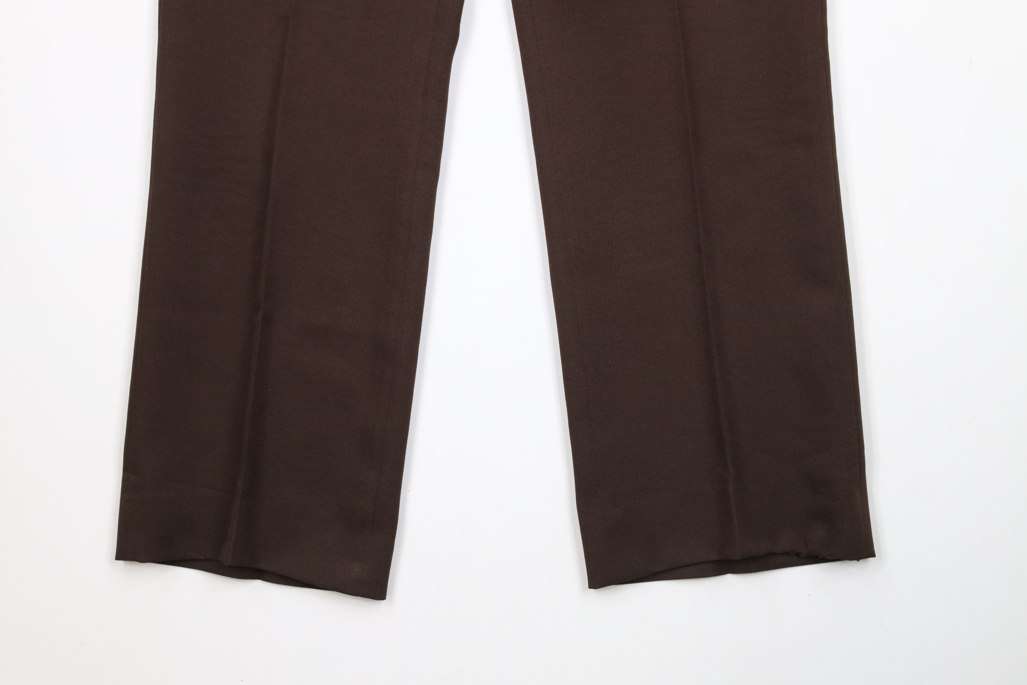 Vintage Vintage 70s Streetwear Flared Wide Leg Chino Pants Brown USA Size US 34 / EU 50 - 4 Thumbnail