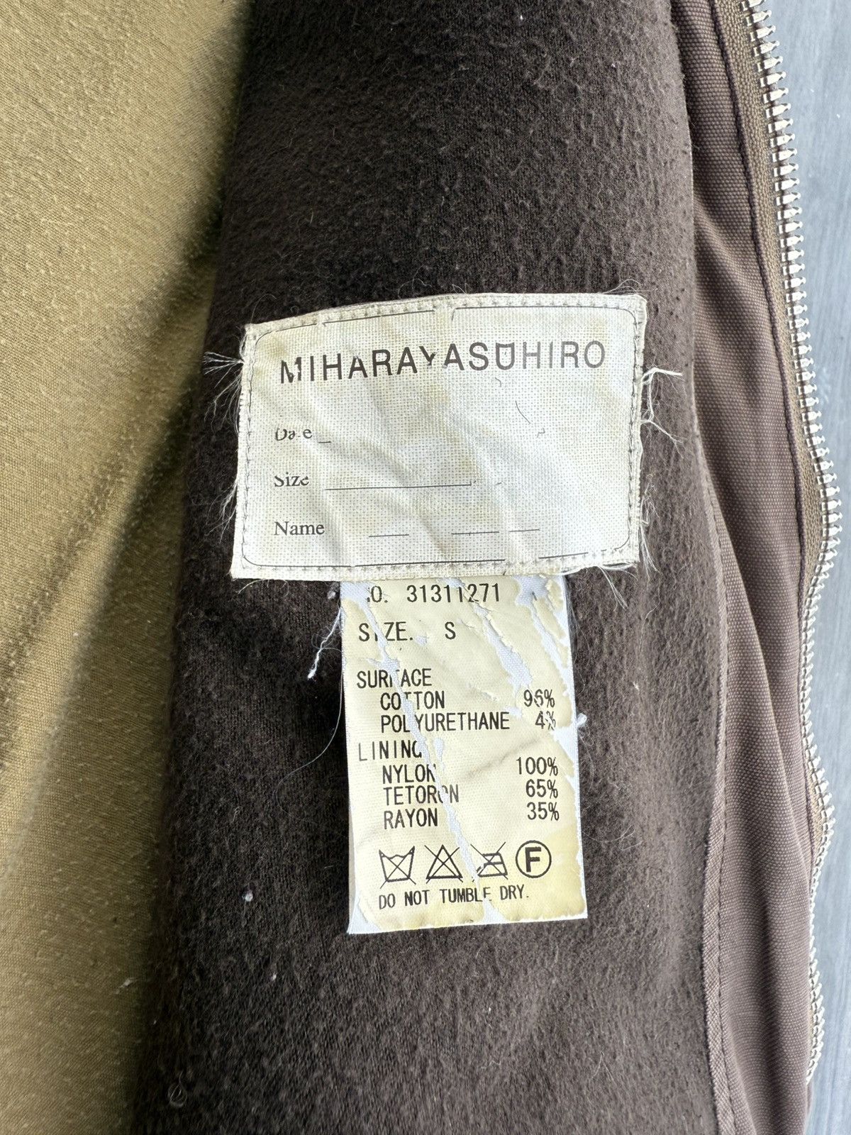 Maison MIHARA YASUHIRO SS04 Distress Maison Mihara Yasuhiro Survival/Hunting Jacket Size US S / EU 44-46 / 1 - 14 Thumbnail