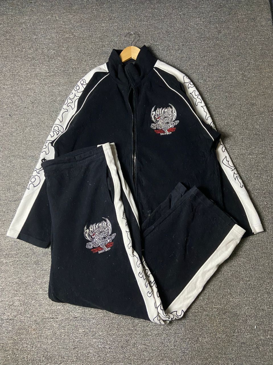 Japanese Brand Japanese Brand One Set Punk Fleece Jacket & Pants (173) Size US S / EU 44-46 / 1 - 1 Thumbnail