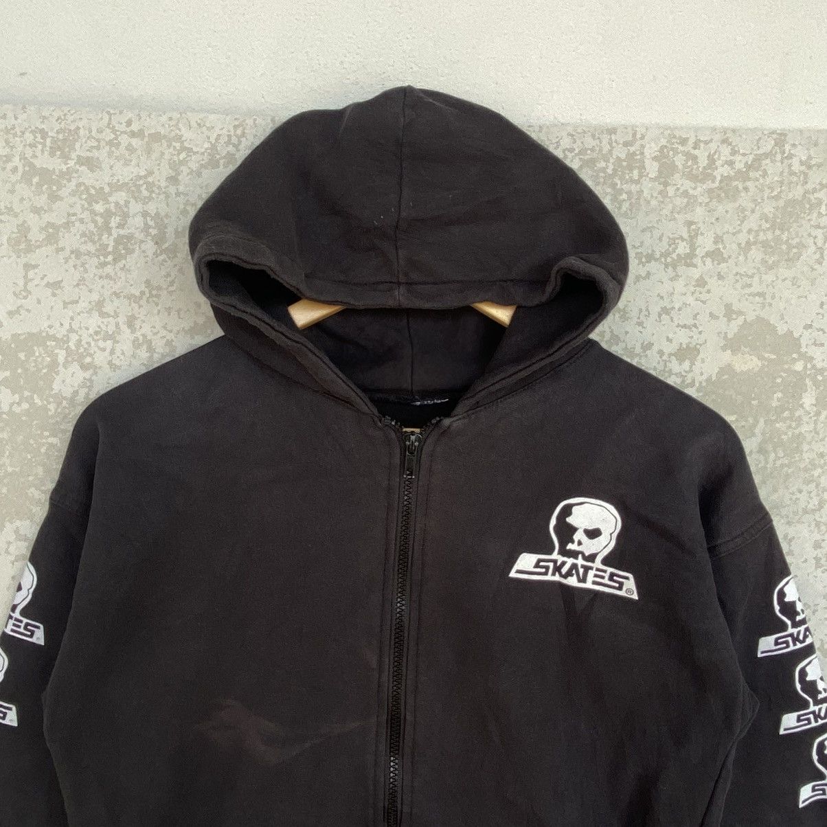 Other Vintage Skater Alien Full Zip Hoodie Big Printed Black SizeS Size US S / EU 44-46 / 1 - 4 Thumbnail