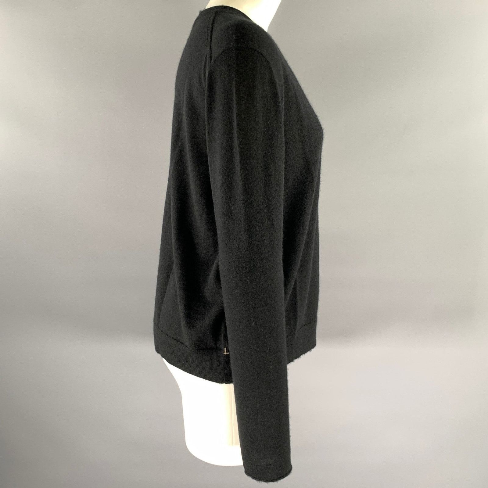 Lafayette 148 LAFAYETTE 148 Size XL Black Cashmere Pull On Sweater Size XL / US 12-14 / IT 48-50 - 3 Thumbnail