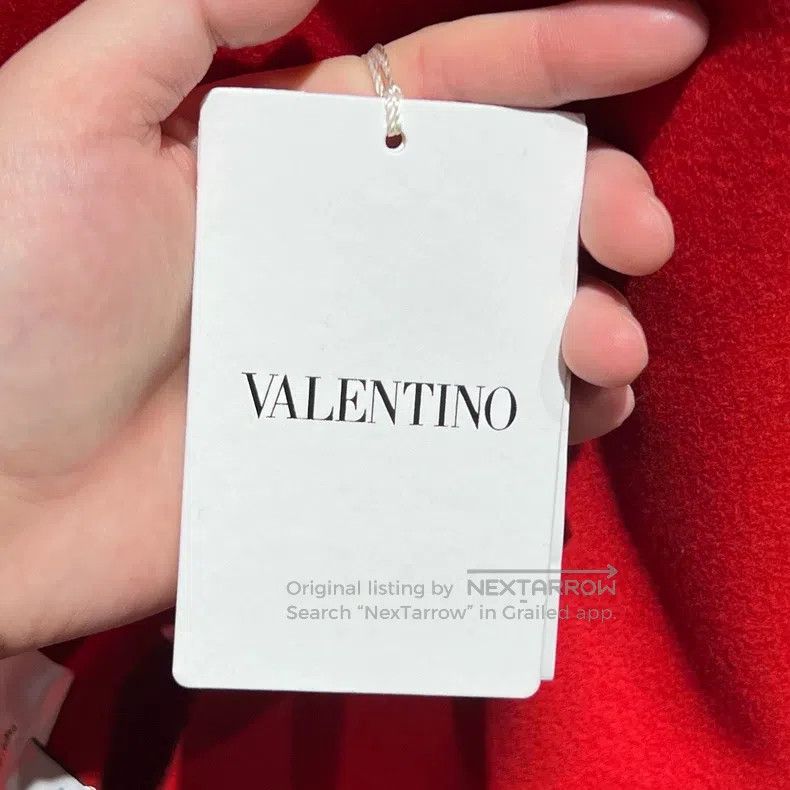 Valentino Valentino Red reversible wool cape coat Size S / US 4 / IT 40 - 5 Thumbnail