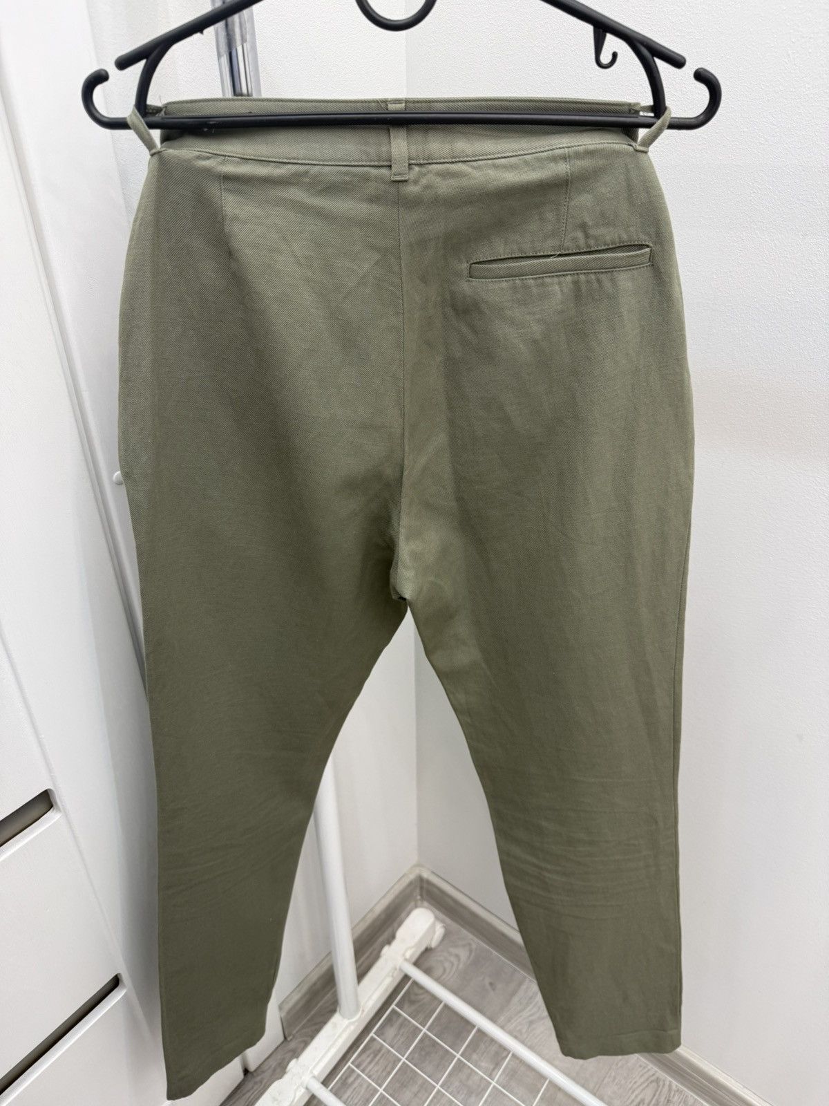 A.P.C. A.P.C. High Waisted Wide Leg Cotton Linen Pants Size 25" / US 0 / IT 36 - 2 Thumbnail